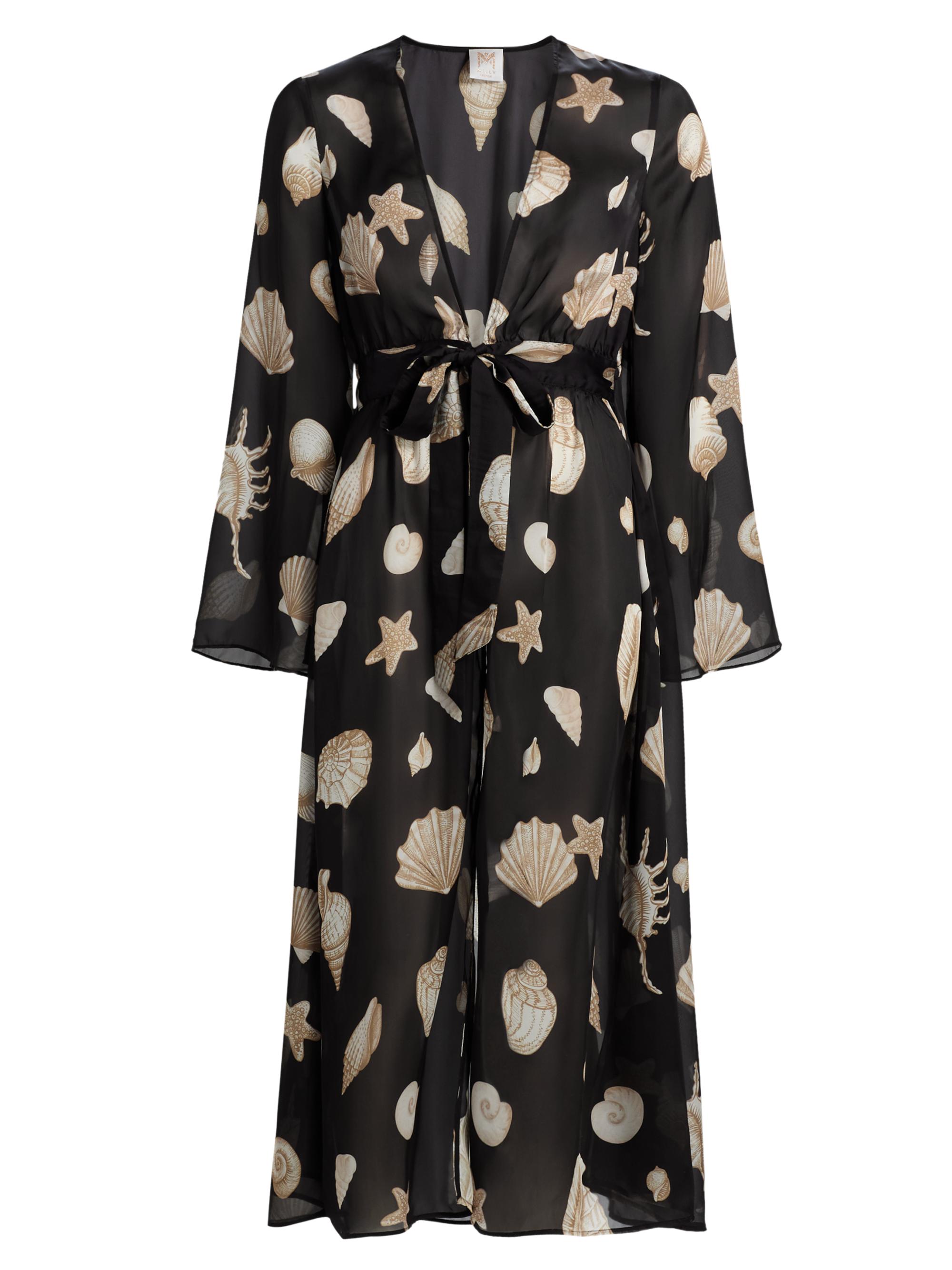 Milly Women's Vince Seashell-Print Cover-Up Midi-Dress