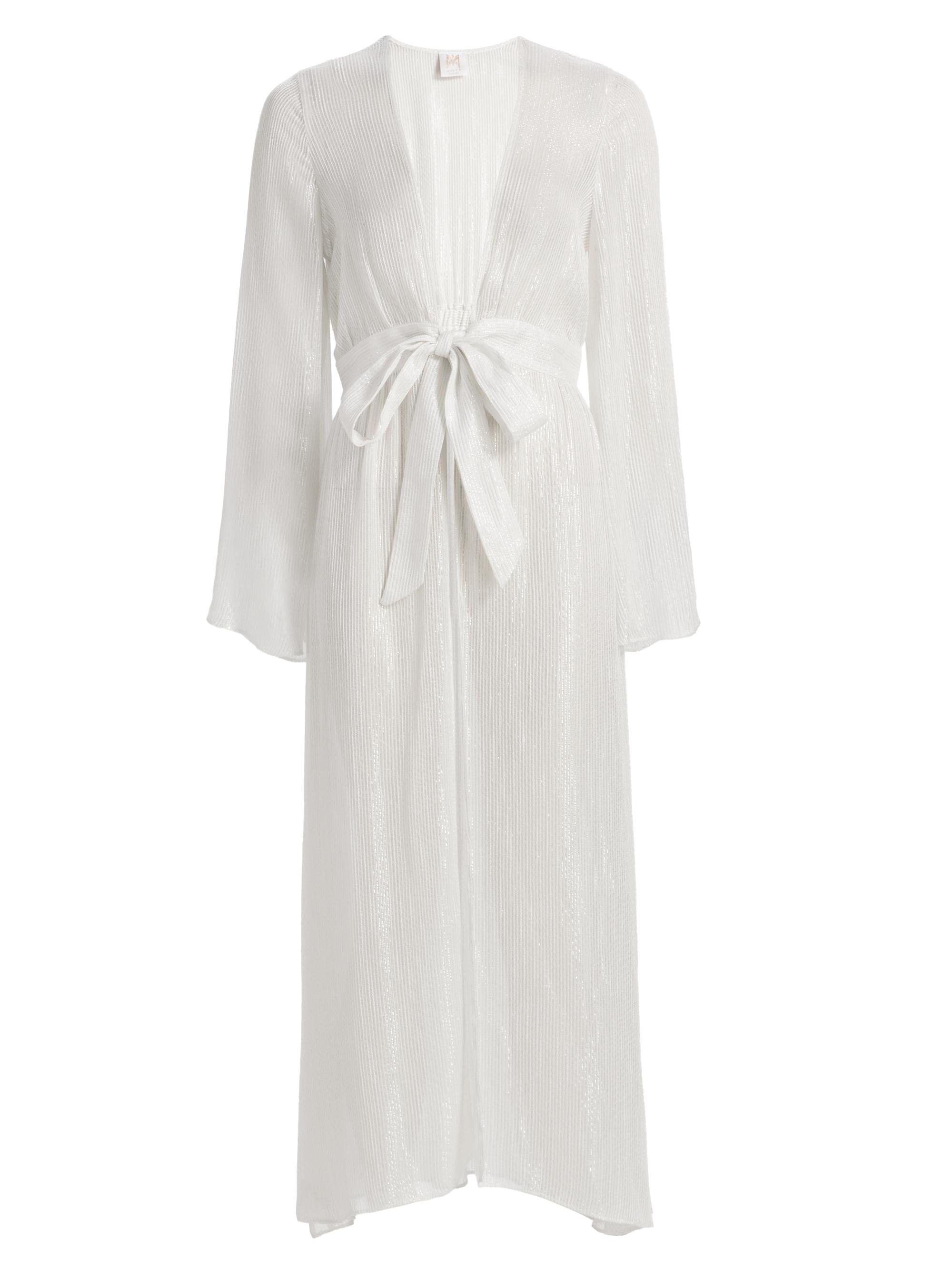 Milly Women's Vince Pinstriped Cover-Up Robe