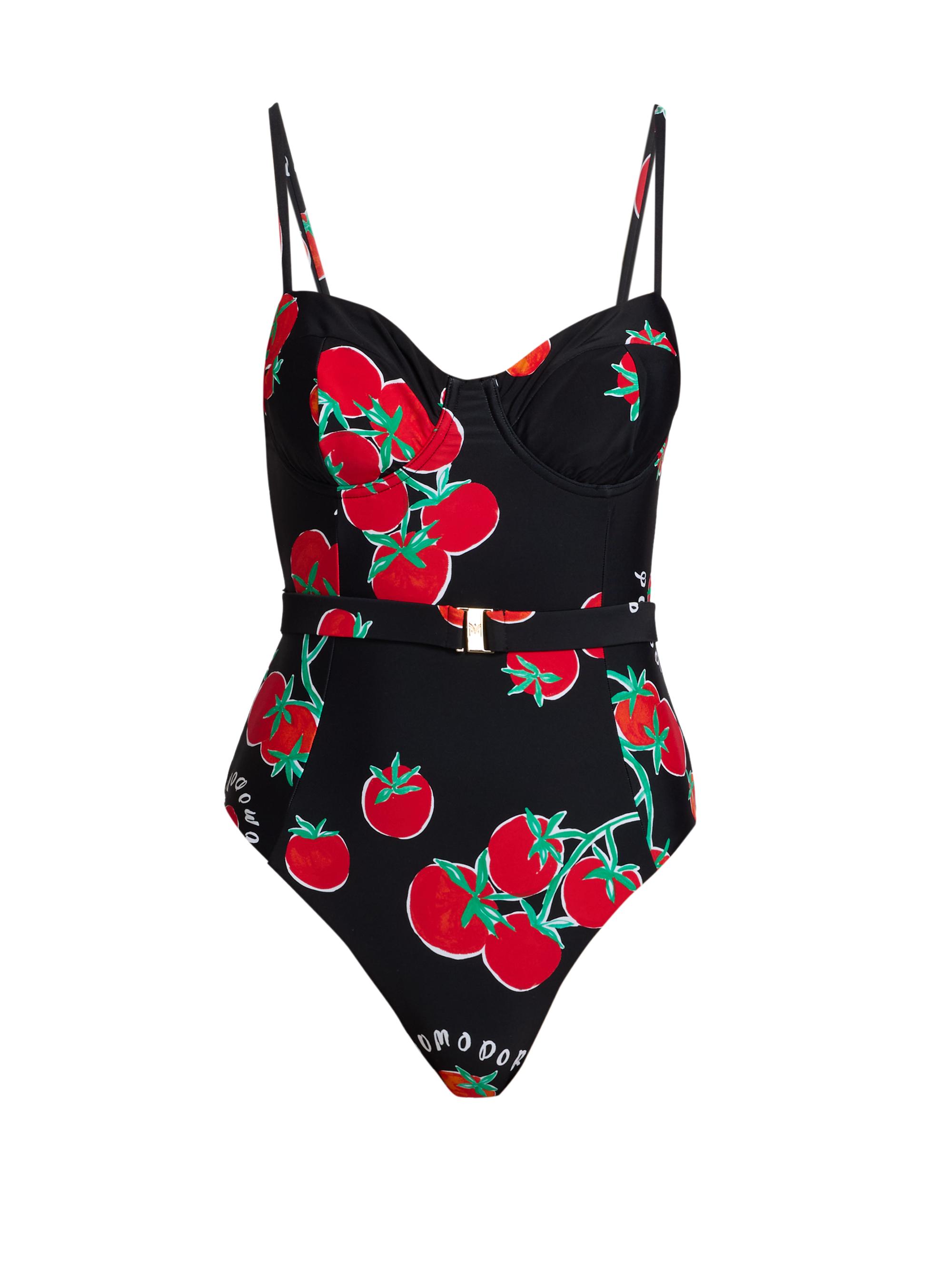 Milly Women's Pomodoro Belted One-Piece Swimsuit