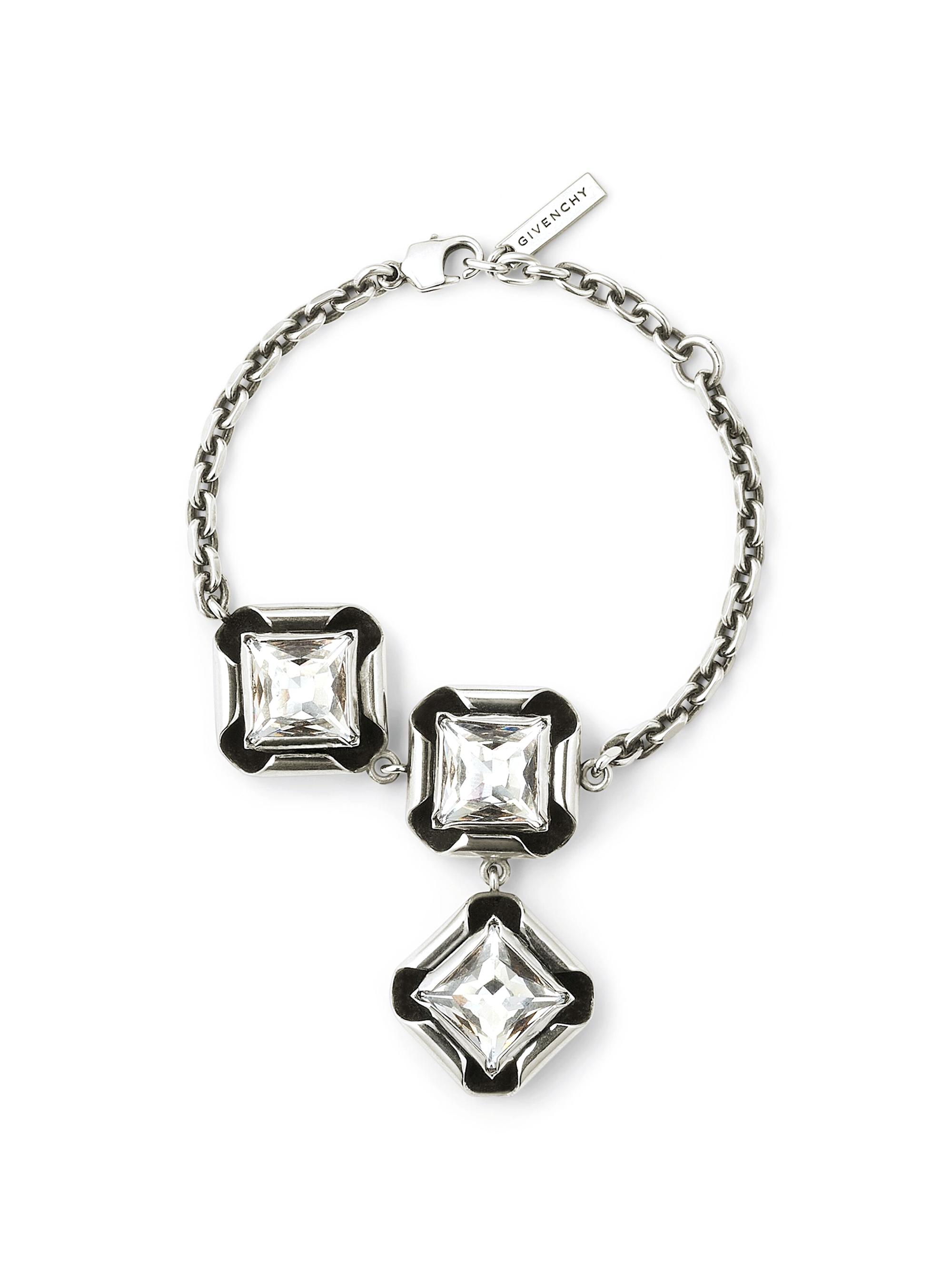 Givenchy Women's Crystal & Metal Necklace - Antic Silvery