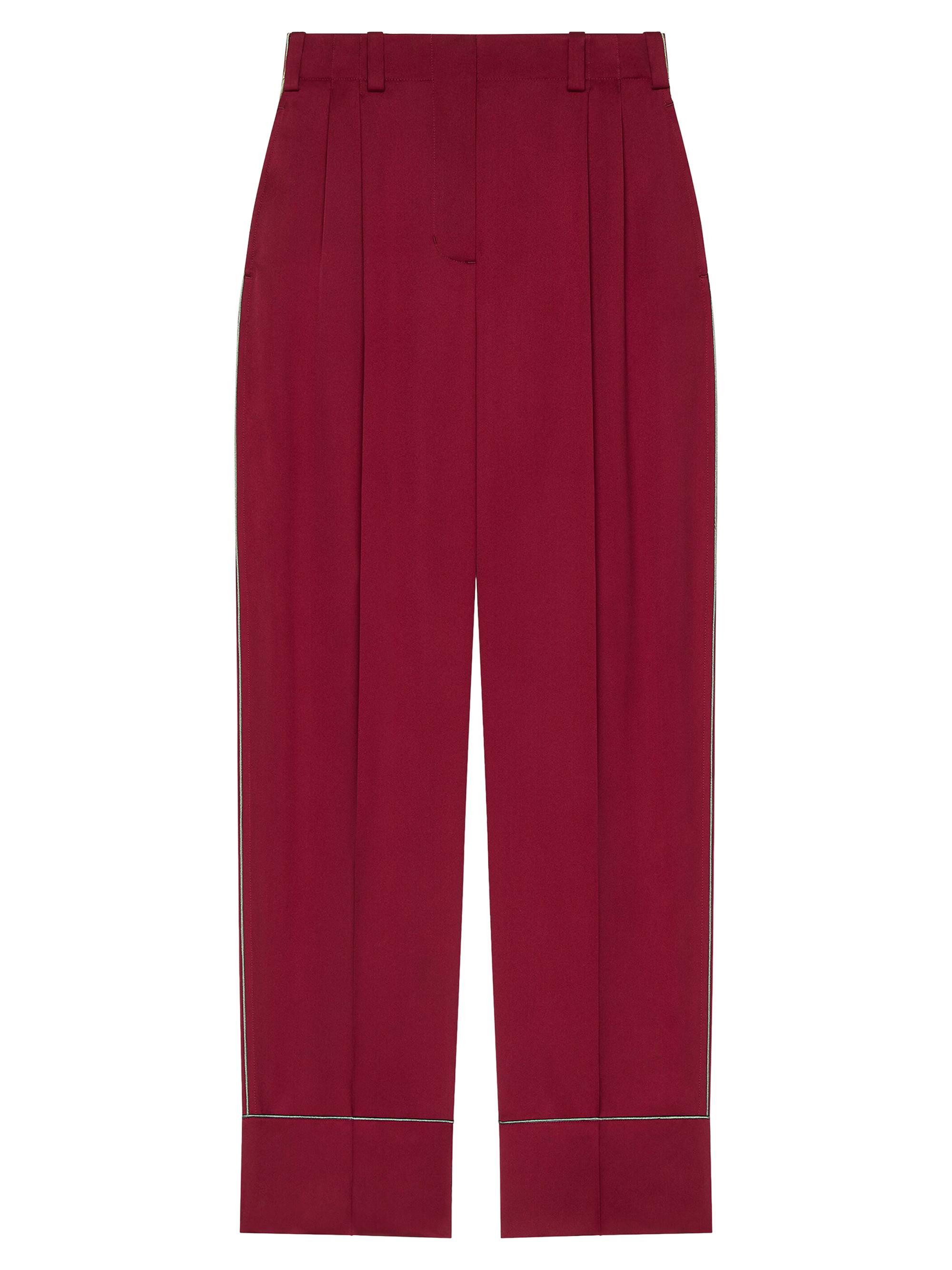 Givenchy Women's Pyjama Pants in Silk - Red Cherry