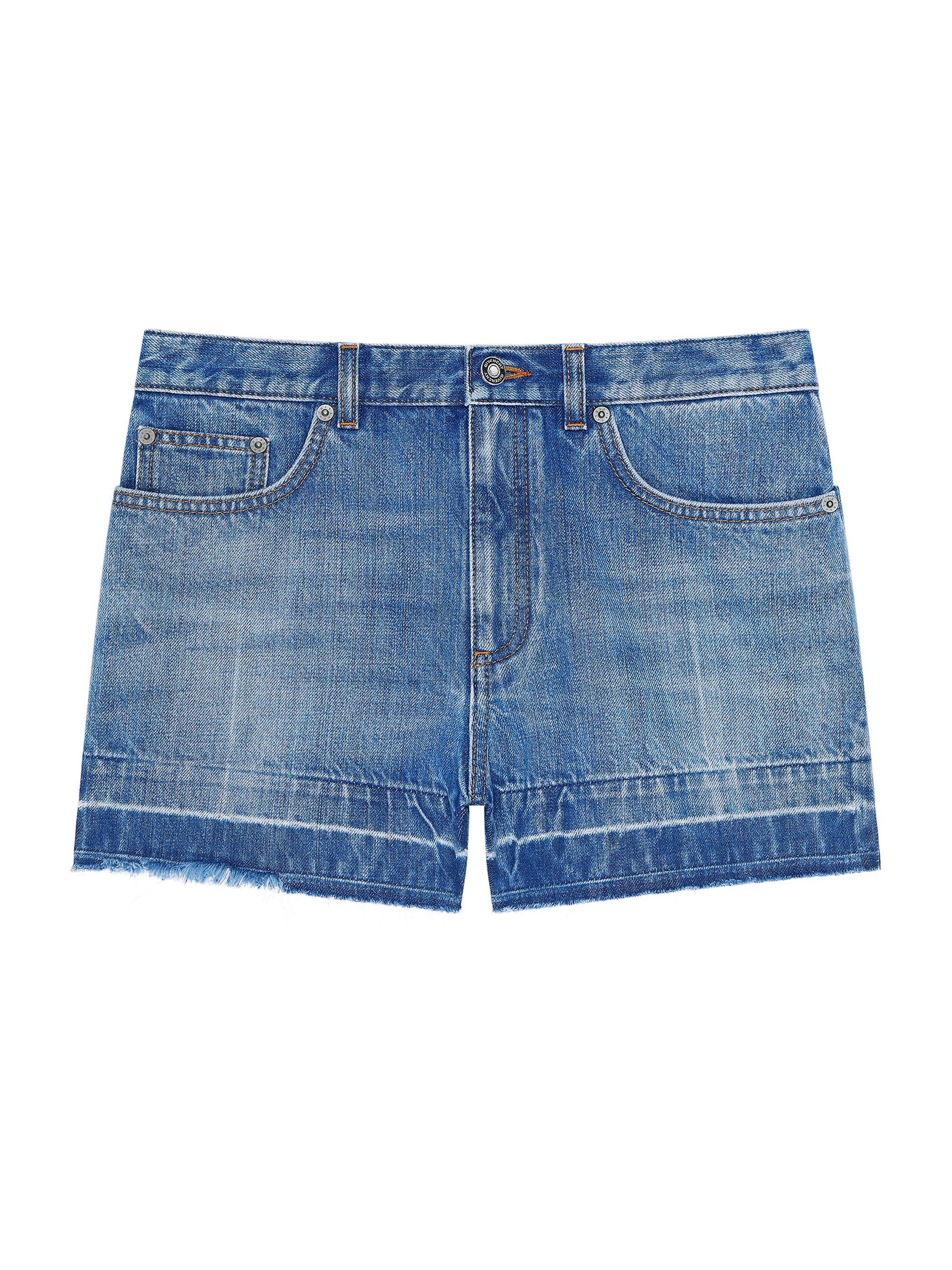 Givenchy Women's Shorts in medium blue denim - Medium Blue