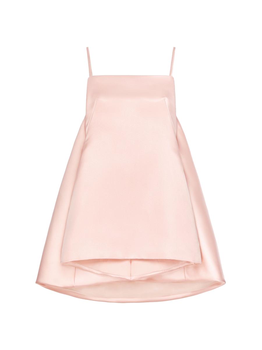 Givenchy Women's Sliced Mini Dress In Satin With Cape
