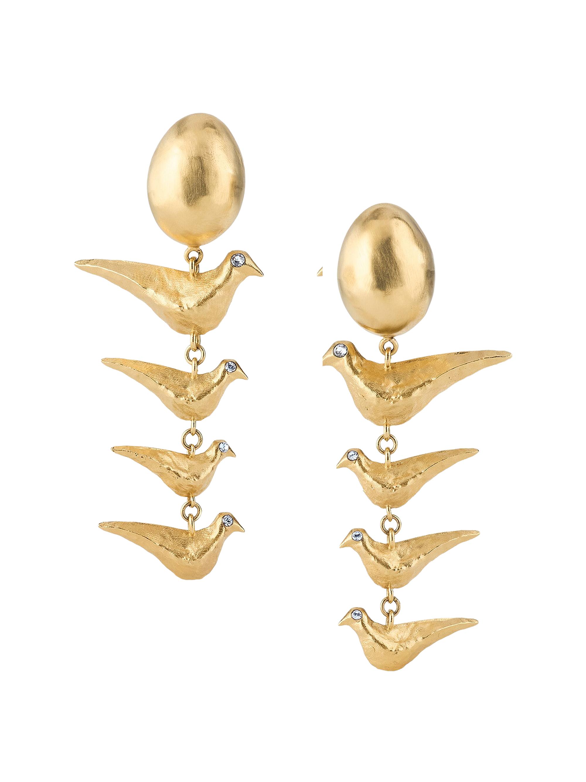 Givenchy Women's Lucky Charms Earrings in Metal - Golden Yellow