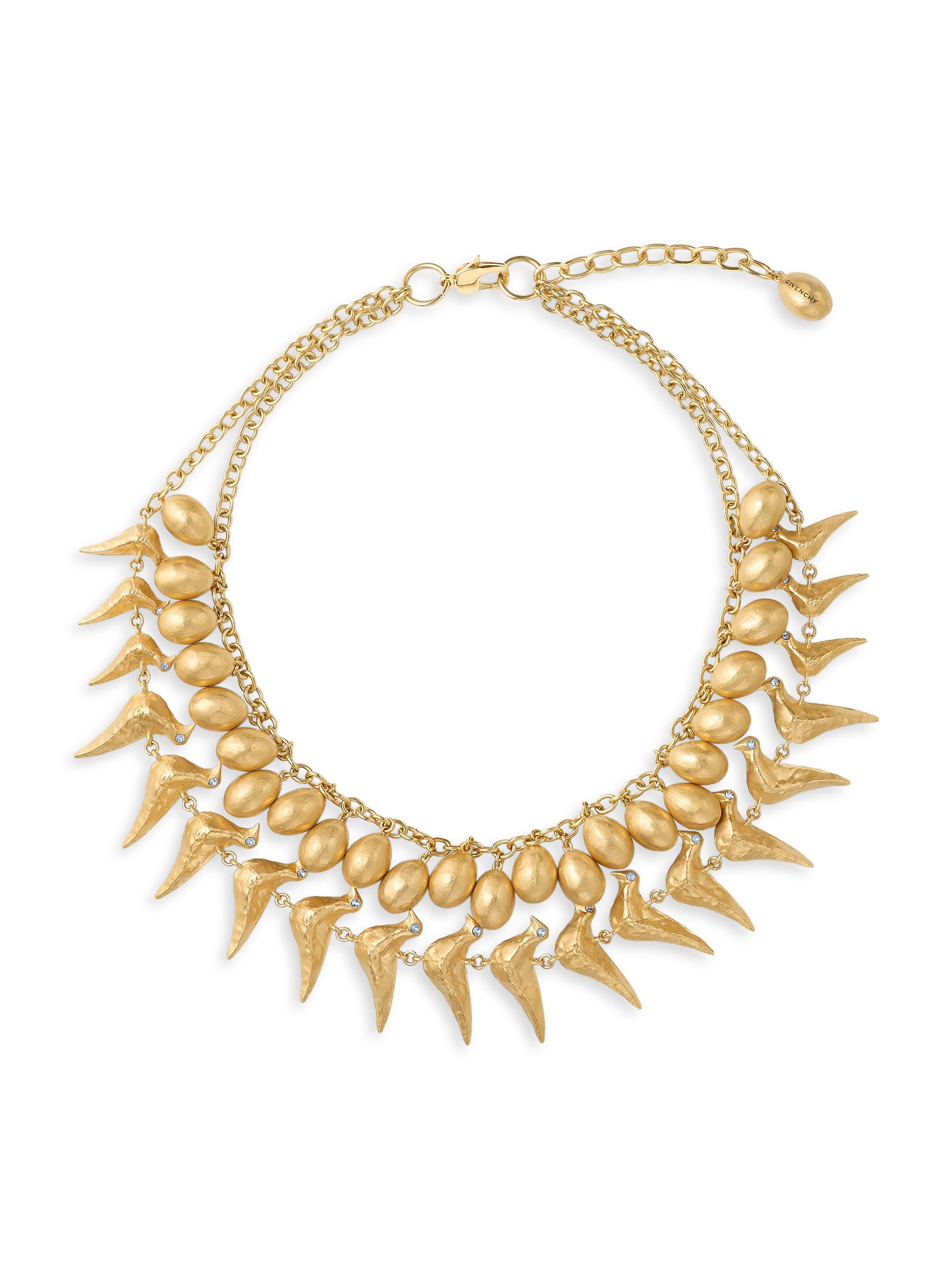 Givenchy Women's Lucky Charms Multi-Row Necklace in Metal - Golden Yellow