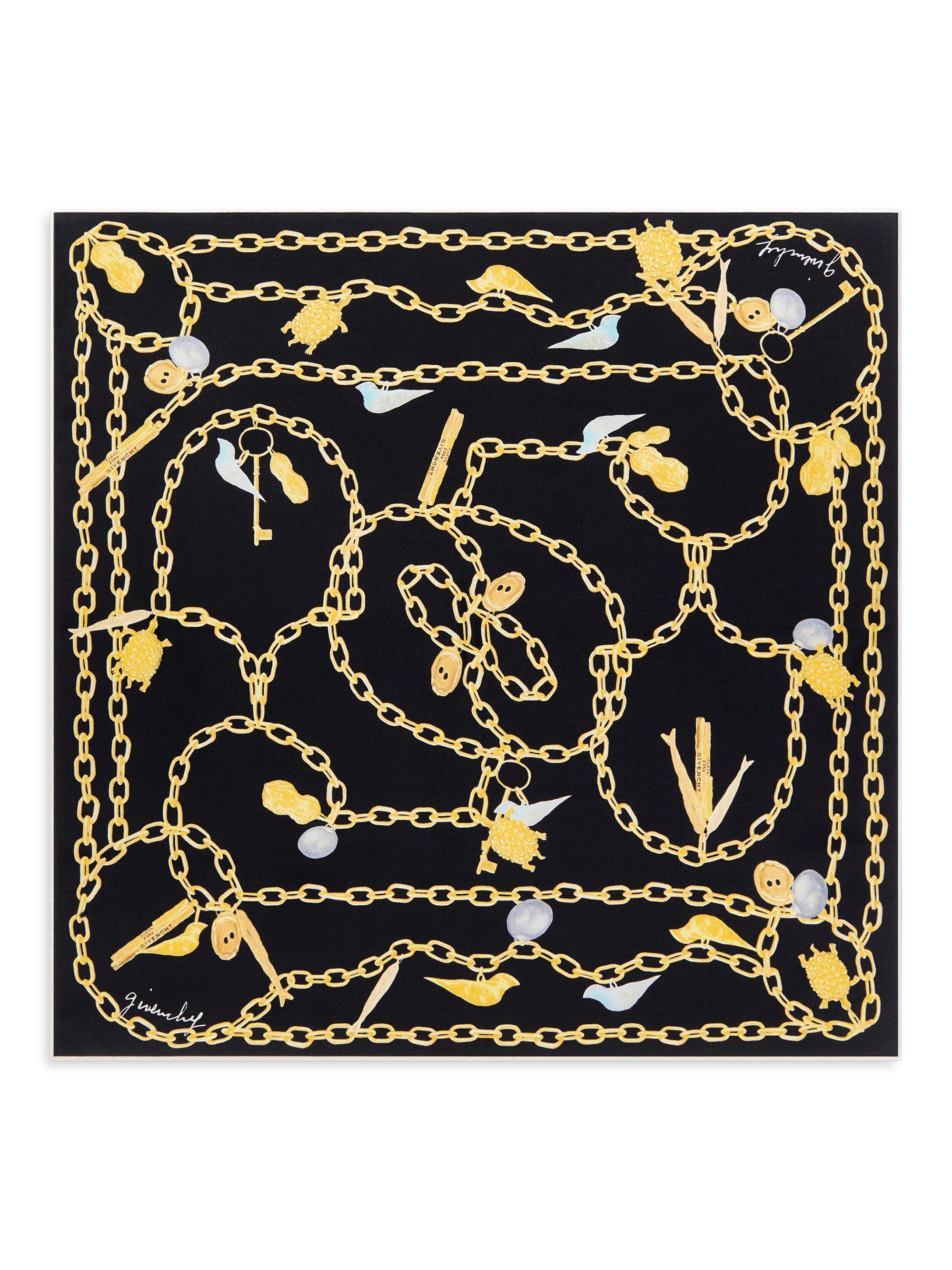 Givenchy Women's Lucky Charms  Square Scarf in silk - Black