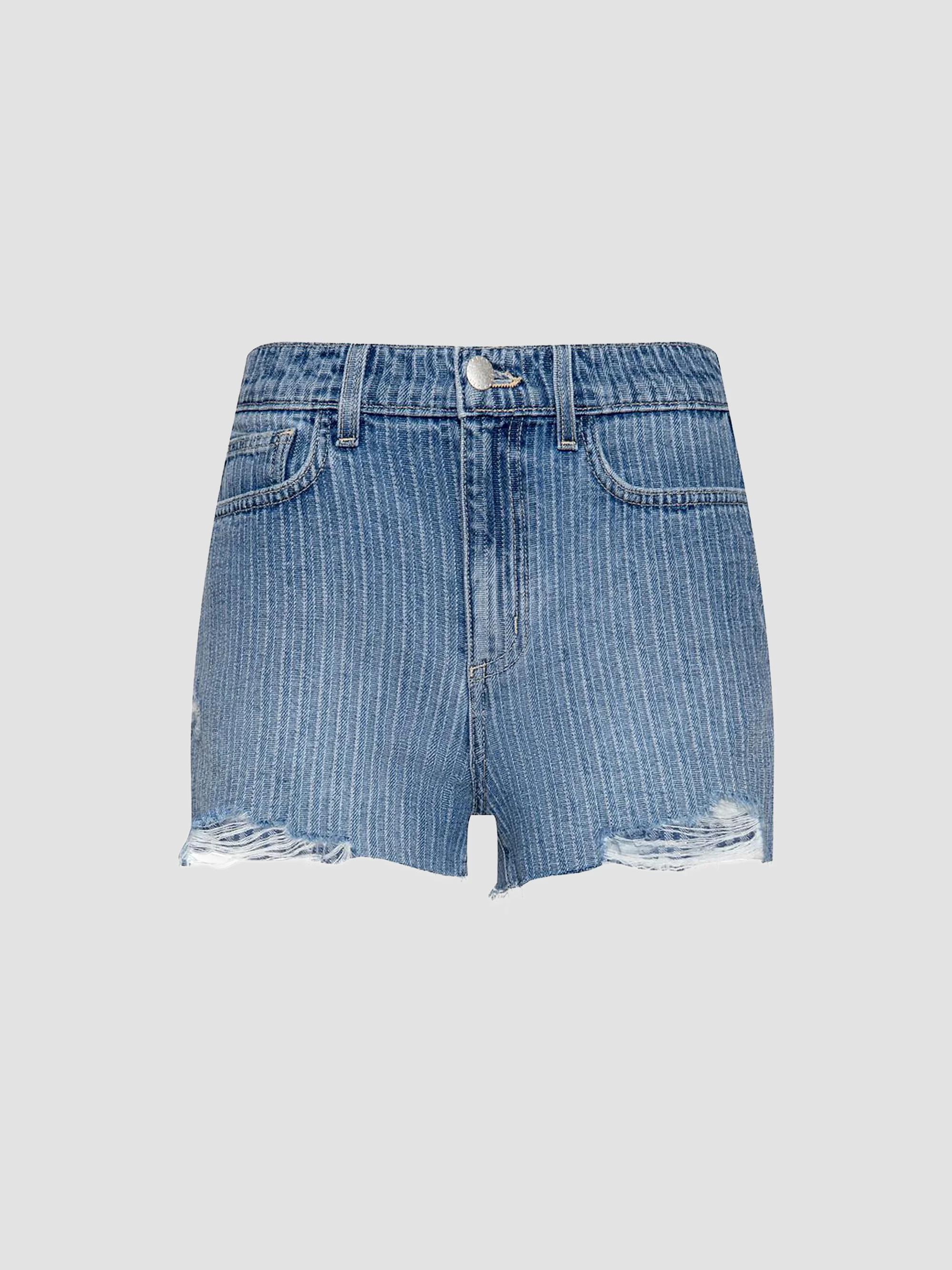 Alexander Wang Bite Logo Denim Shorts | Saks Fifth Avenue