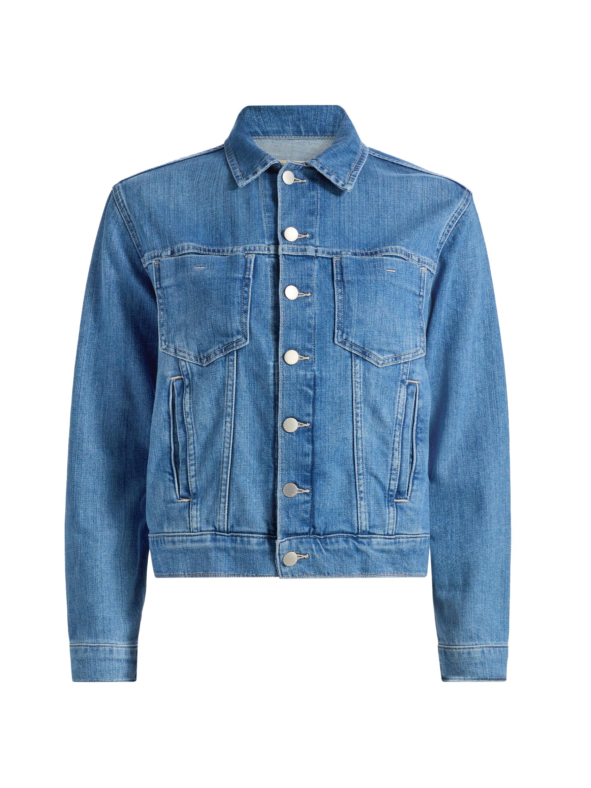 L'AGENCE Koda Crop Denim Jacket | Saks Fifth Avenue