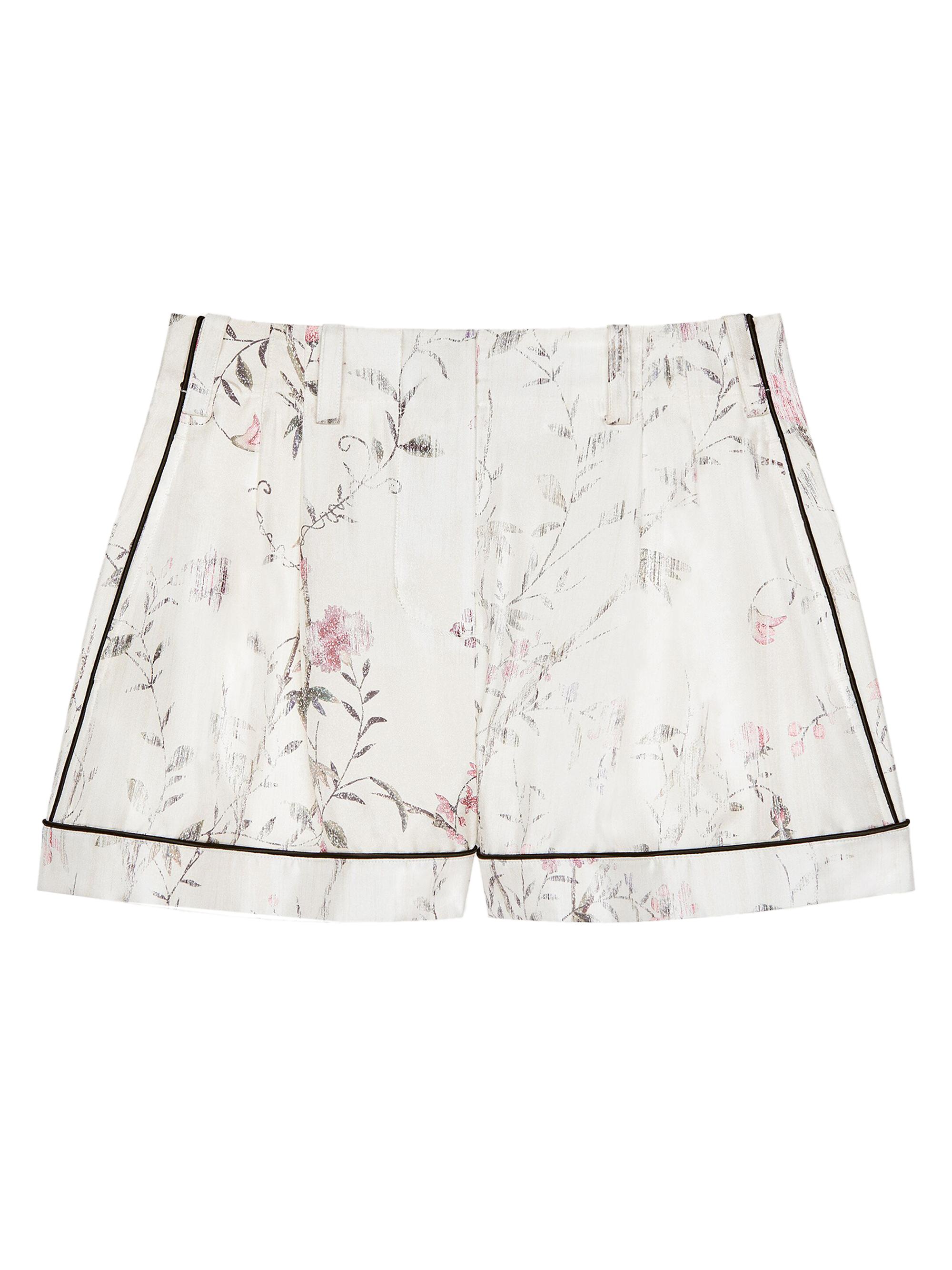 Givenchy Women's Shorts in Silk with Floral Print - White