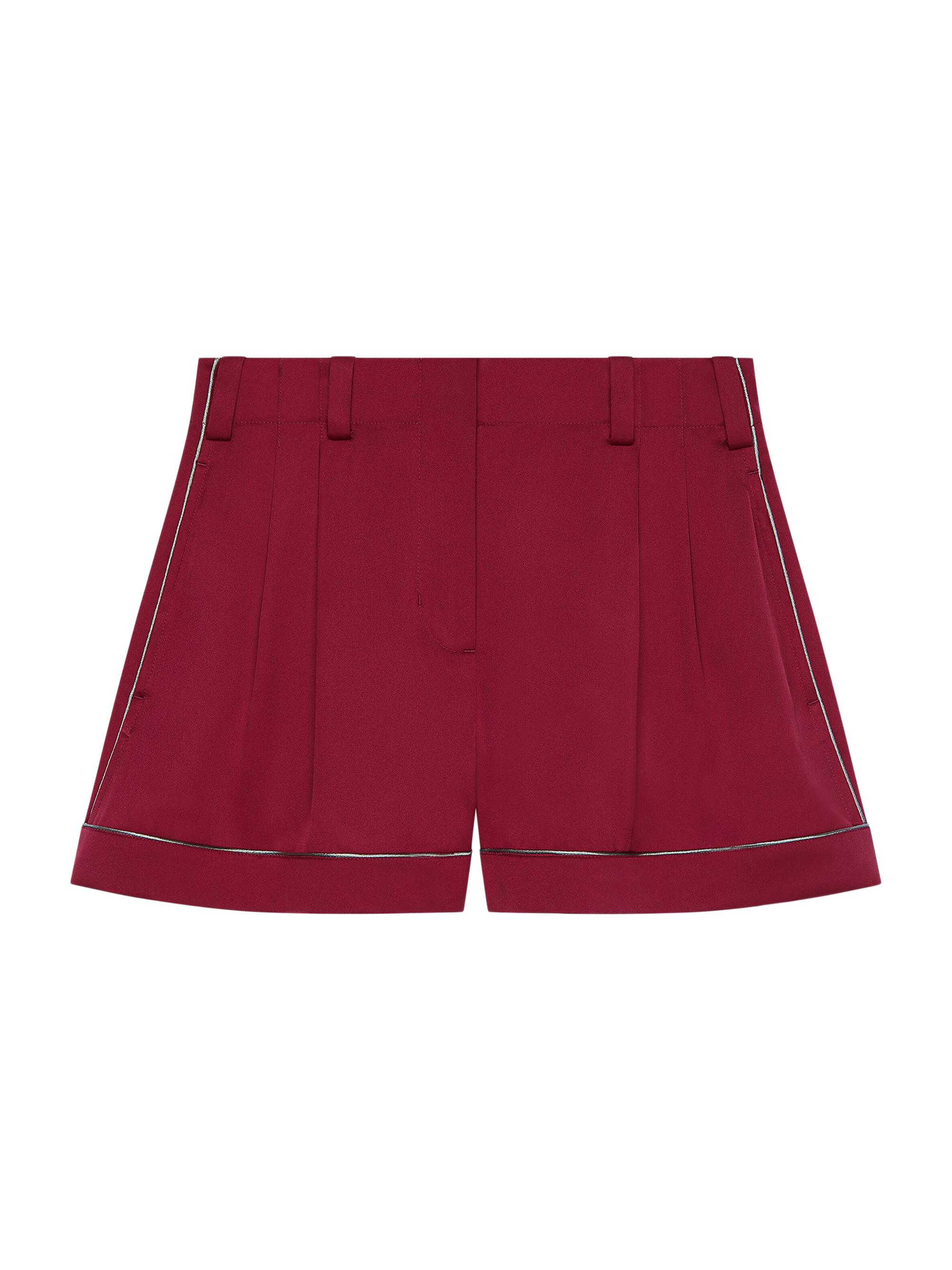 Givenchy Women's Shorts in Silk - Red Cherry
