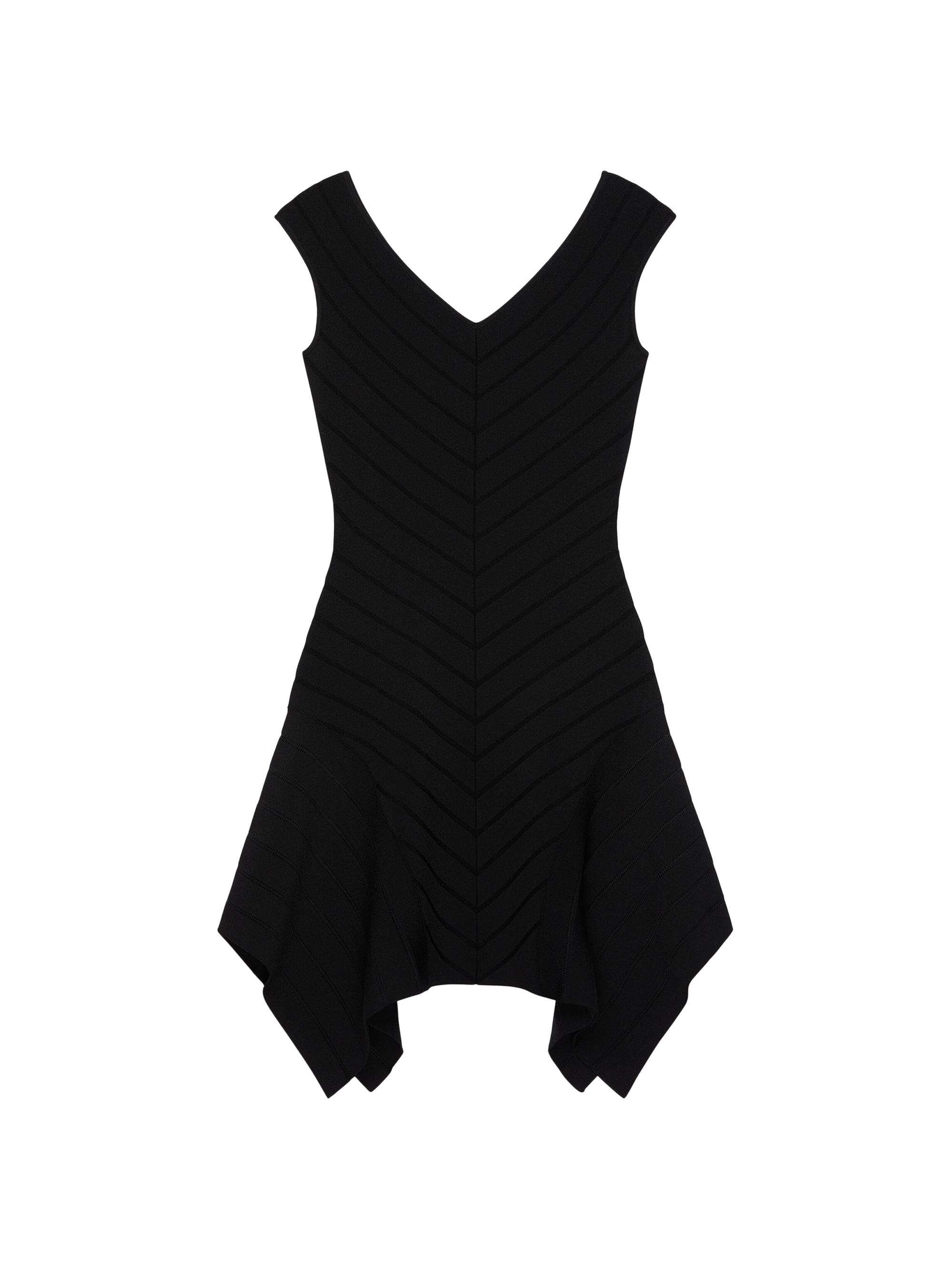 Givenchy Women's Short Dress in Herringbone Knit - Black