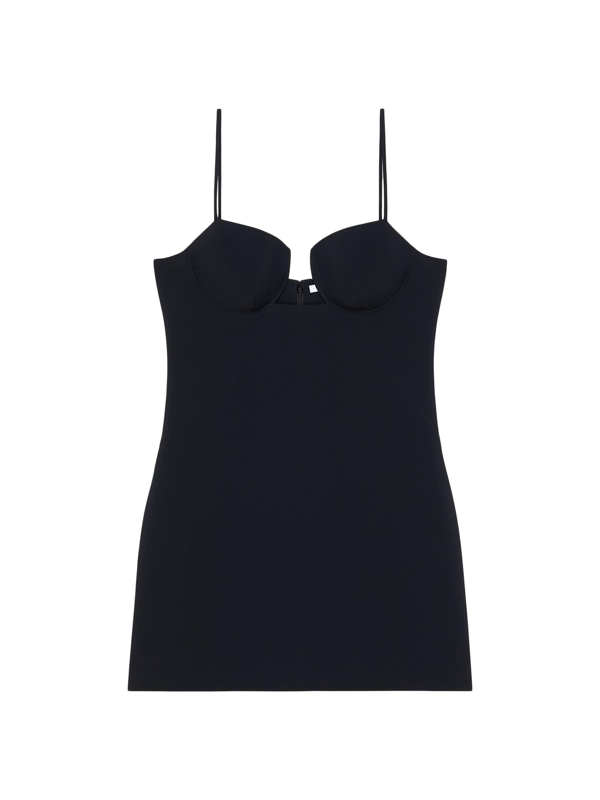 Givenchy Women's Cutaway Mini Dress in Crepe Cady - Black