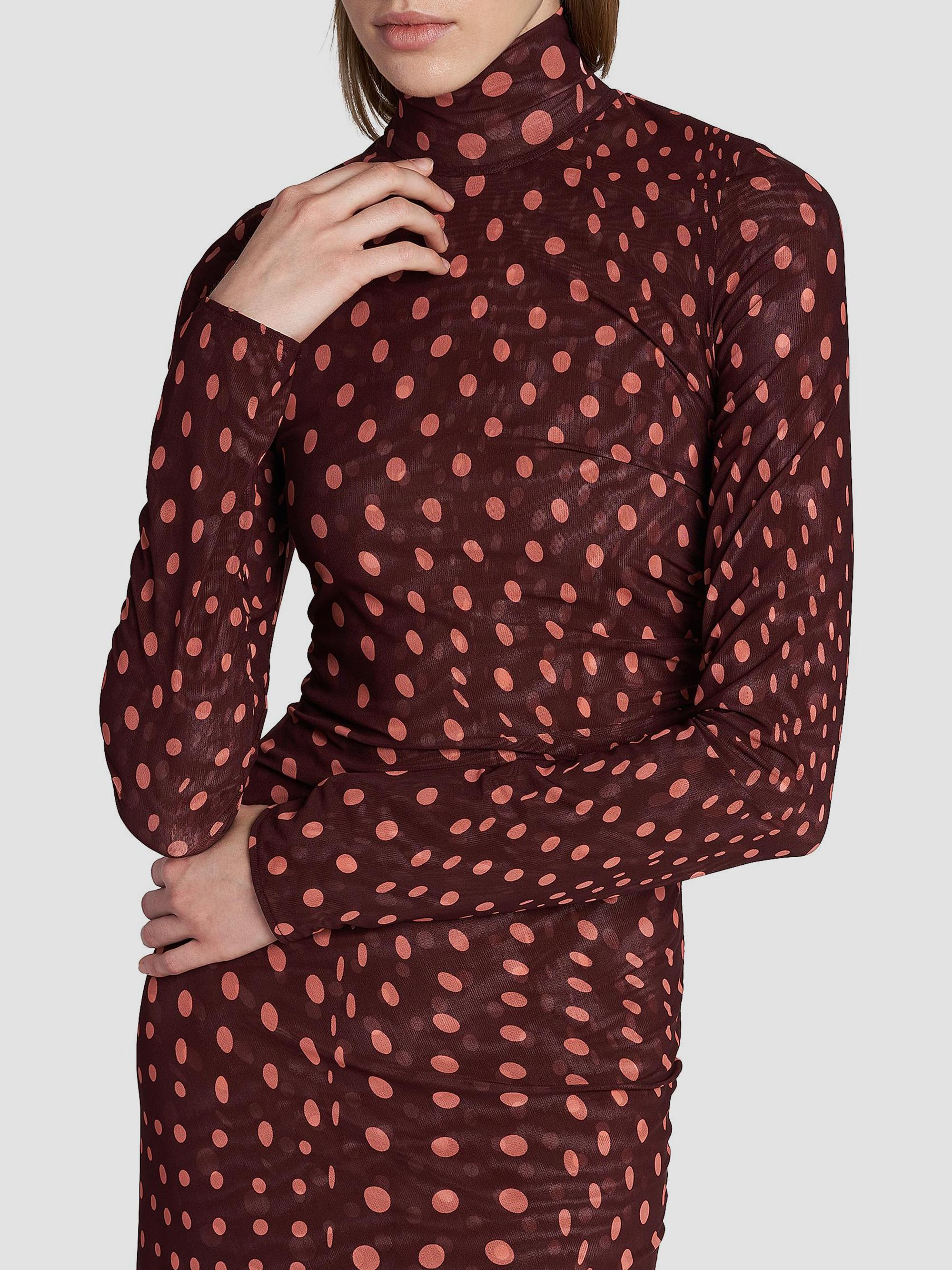 red polka dot mesh dress Women' Summer Dress Polka Dots Mesh Maxi by Wolddress Party