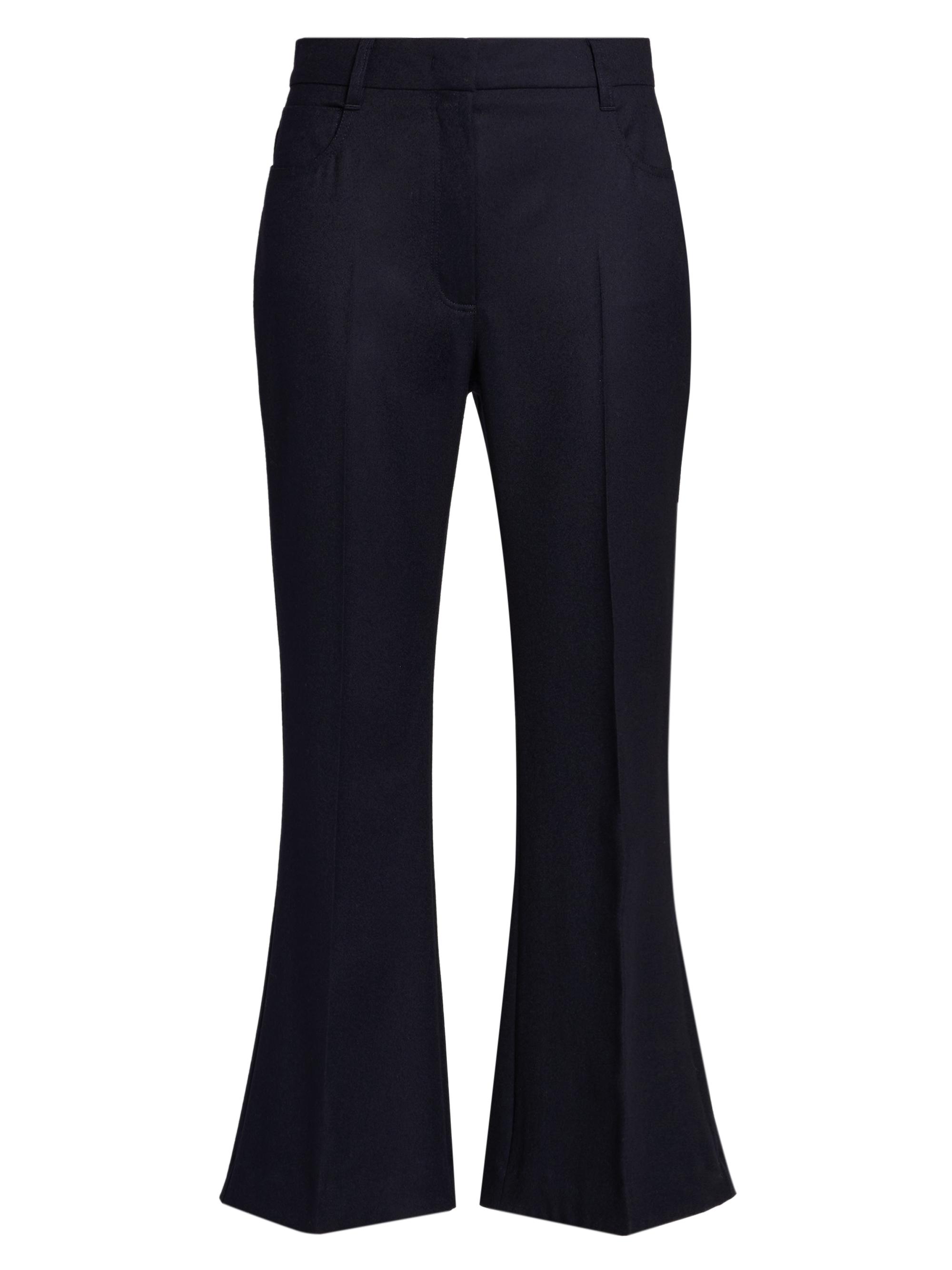 Stella McCartney Women's Flannel Kick Flared Pants - Navy | Thumbnail 7