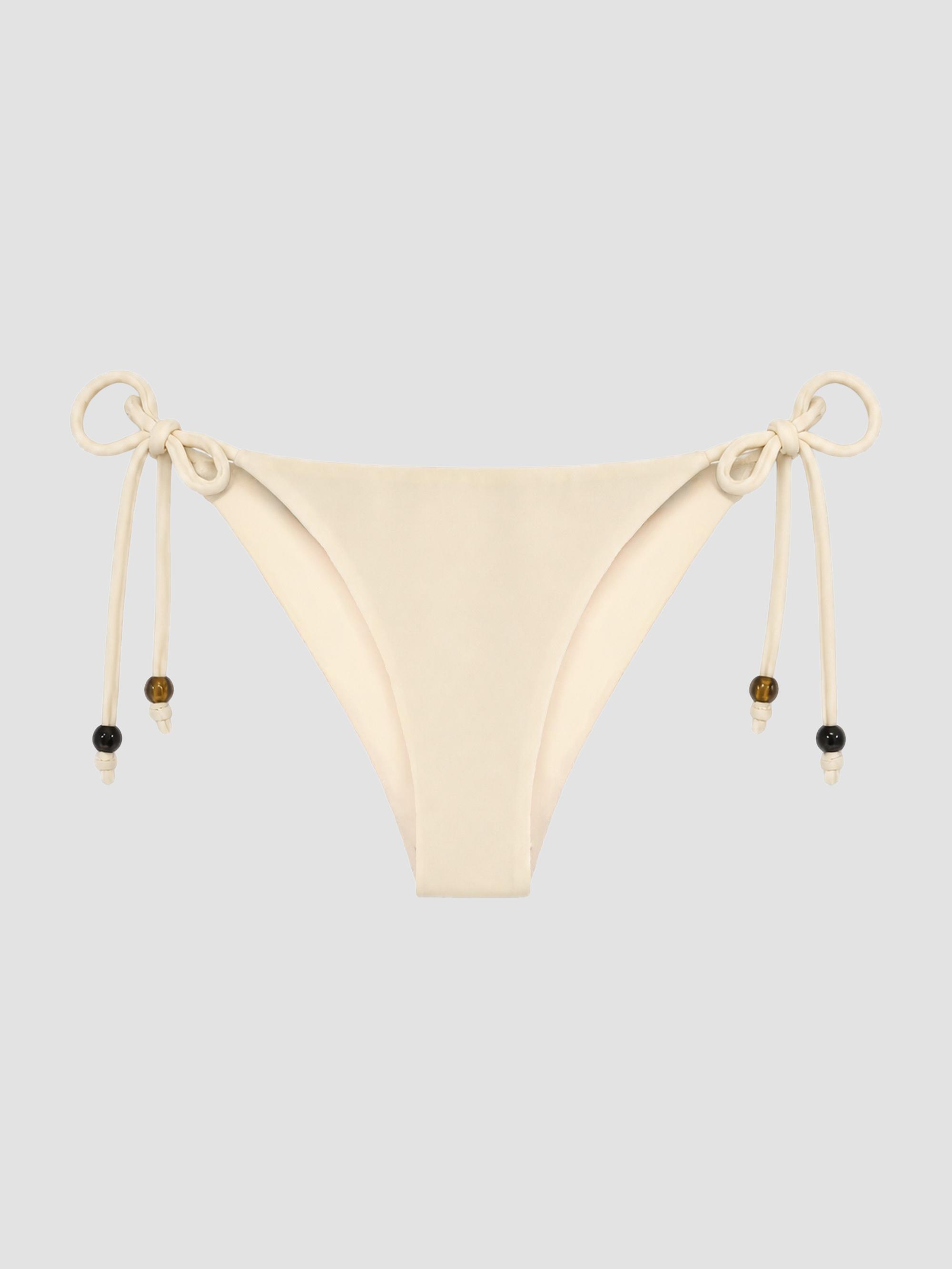 Nicholas the Label Women's Camilla Beaded Bikini Bottom - Lemon | Thumbnail 5