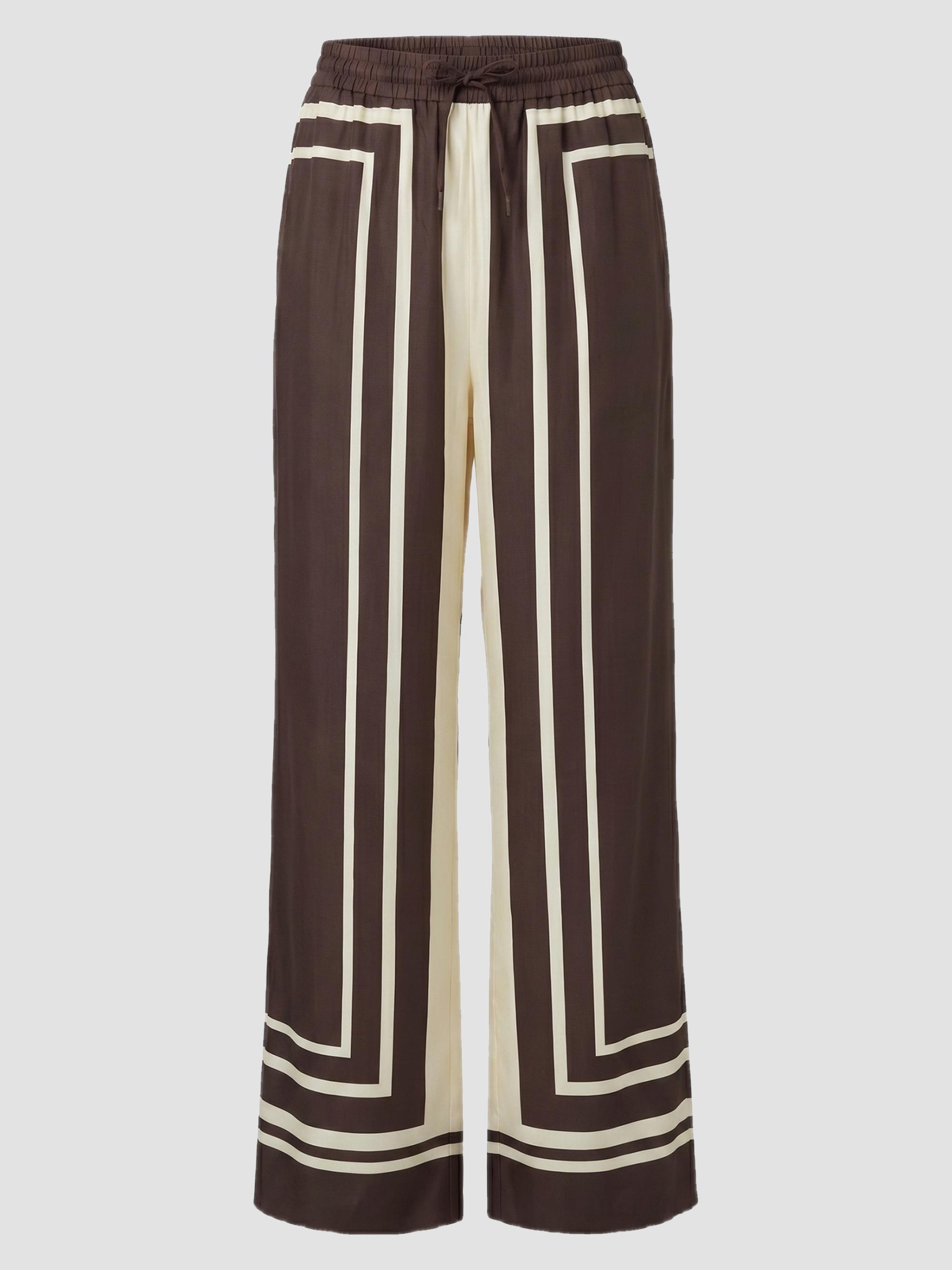 Nicholas the Label Women's Sandra Wide-Leg Pants - Espresso  Scarf Print | Thumbnail 5