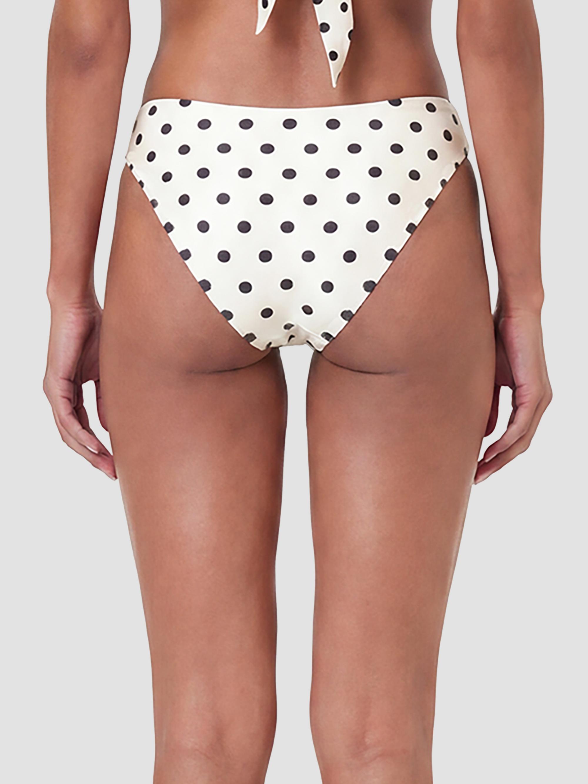 Nicholas the Label Women's Mira Polka Dot Bikini Bottom -  Black Polka Dot | Thumbnail 3