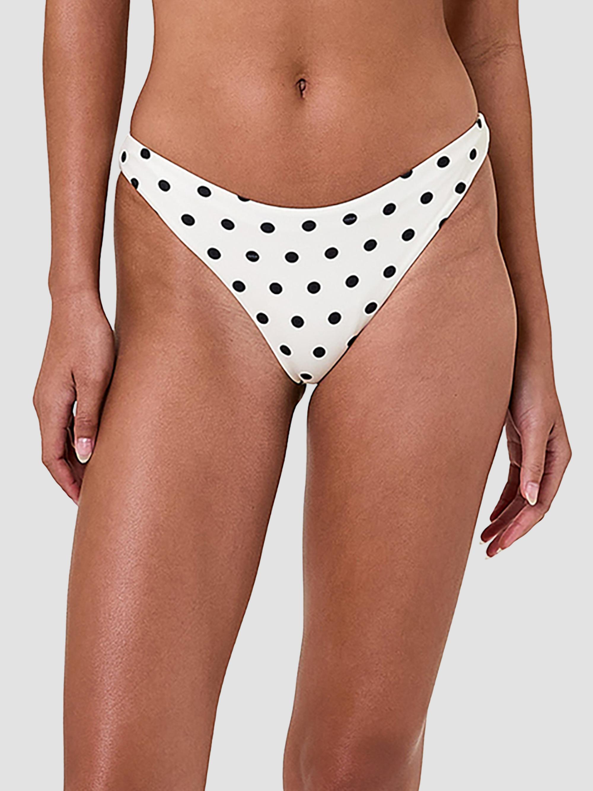 Nicholas the Label Women's Mira Polka Dot Bikini Bottom -  Black Polka Dot | Thumbnail 4