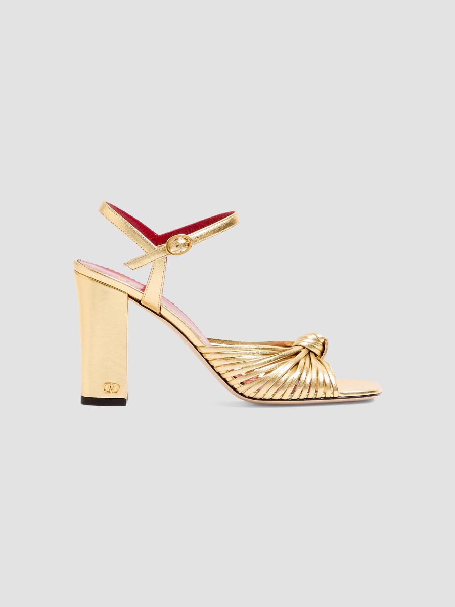 Valentino Garavani Annet Laminated Nappa 90MM Sandals | Saks Fifth