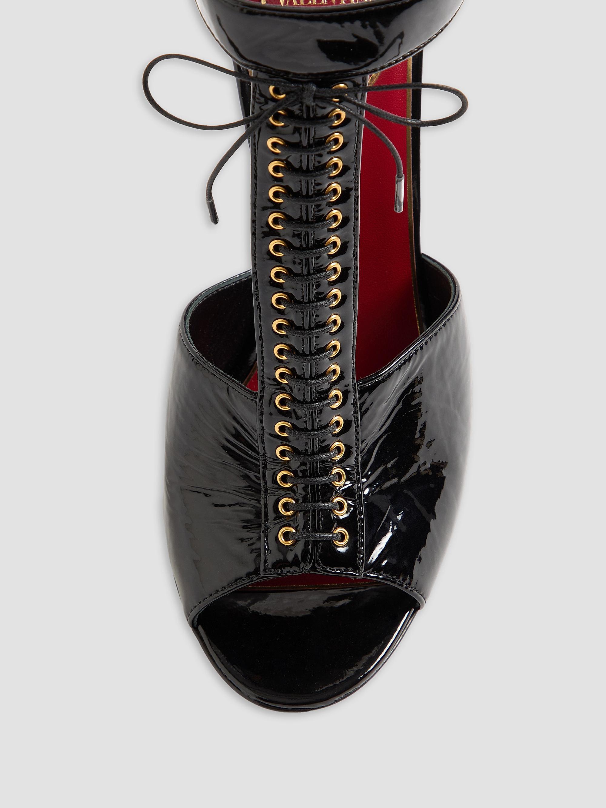 Valentino Garavani Bustier Naplak 105MM Sandals | Saks Fifth Avenue