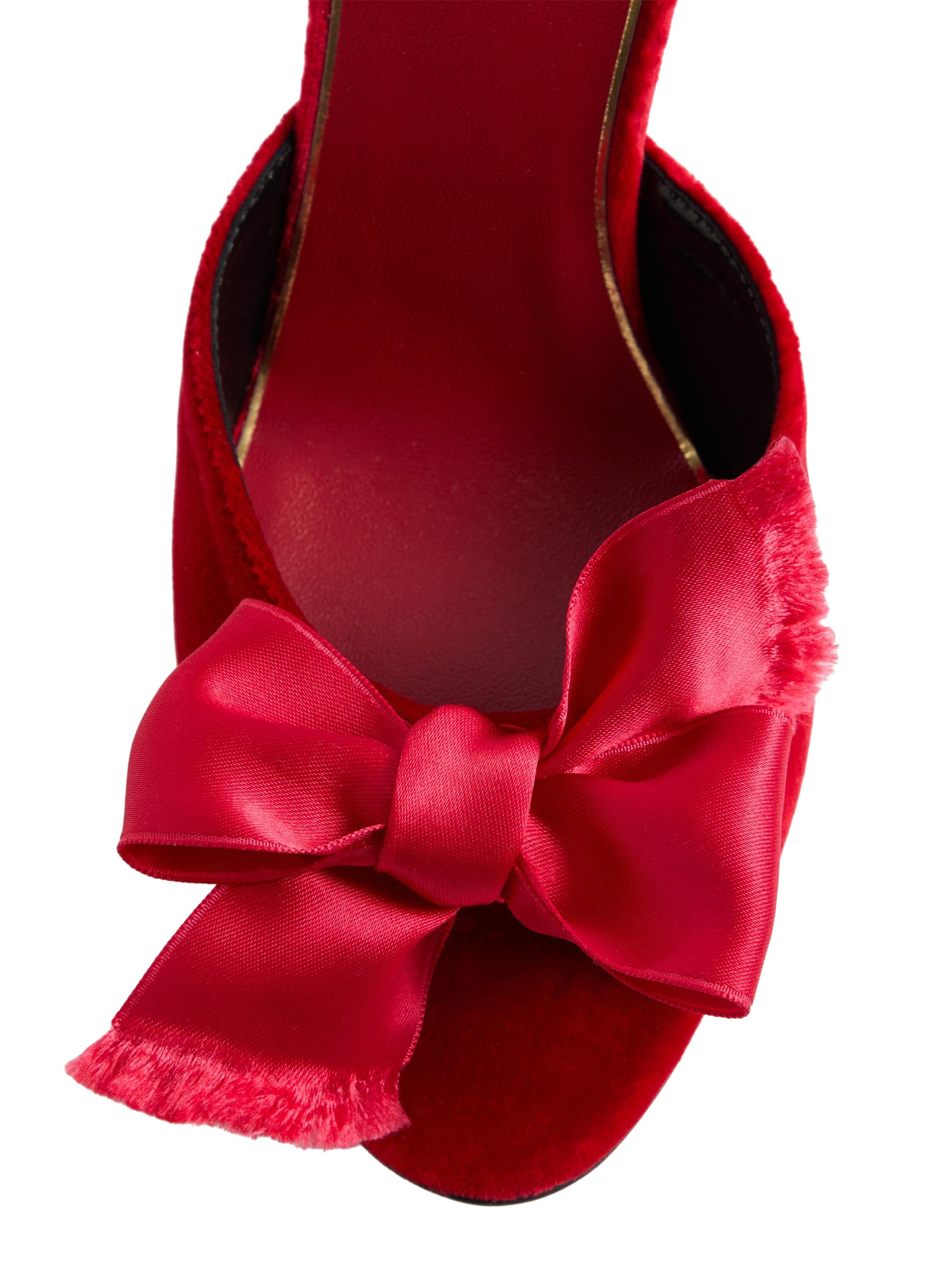 Valentino Garavani Marie A Velvet 105MM Slide Sandals | Saks Fifth
