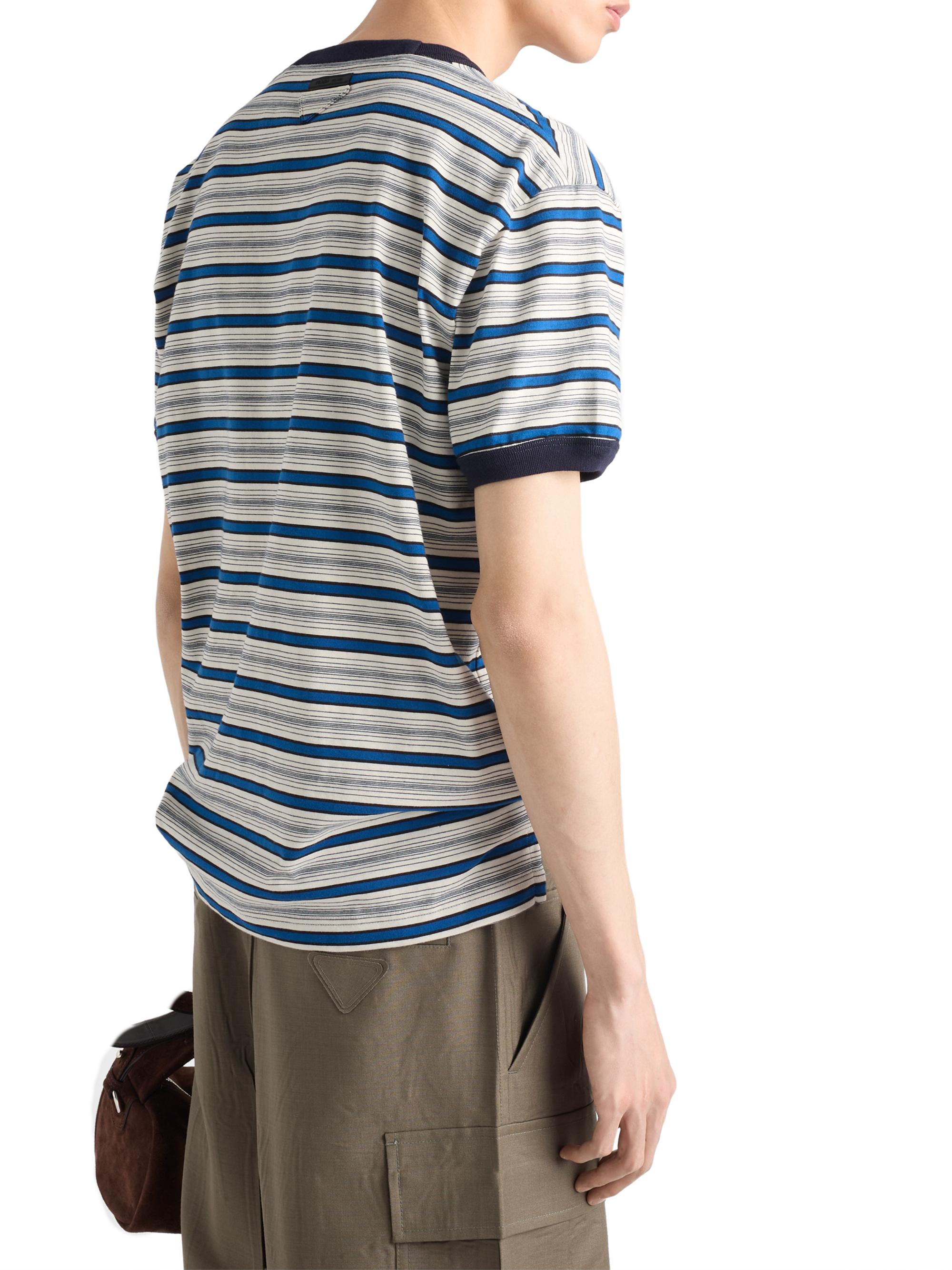Prada Striped Cotton T-Shirt | Saks Fifth Avenue