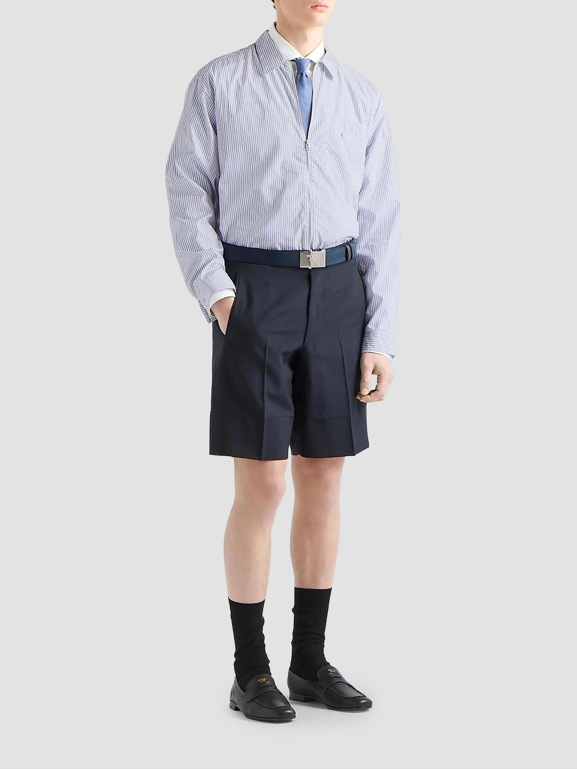 Prada Cotton Zipper Shirt | Saks Fifth Avenue