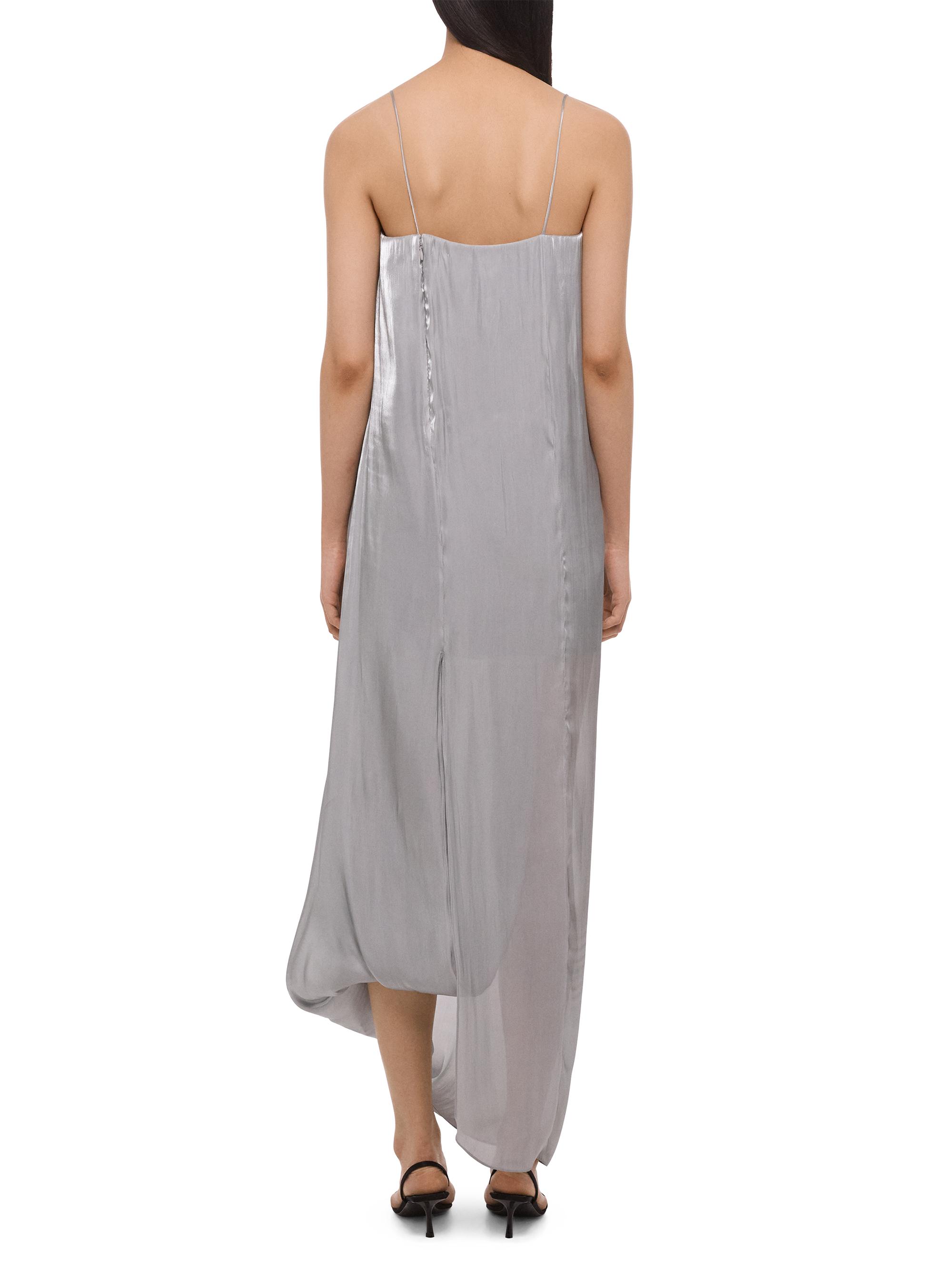 Helmut Lang Women's Fluid Asymmetric Maxi Slipdress - Cloud | Thumbnail 4