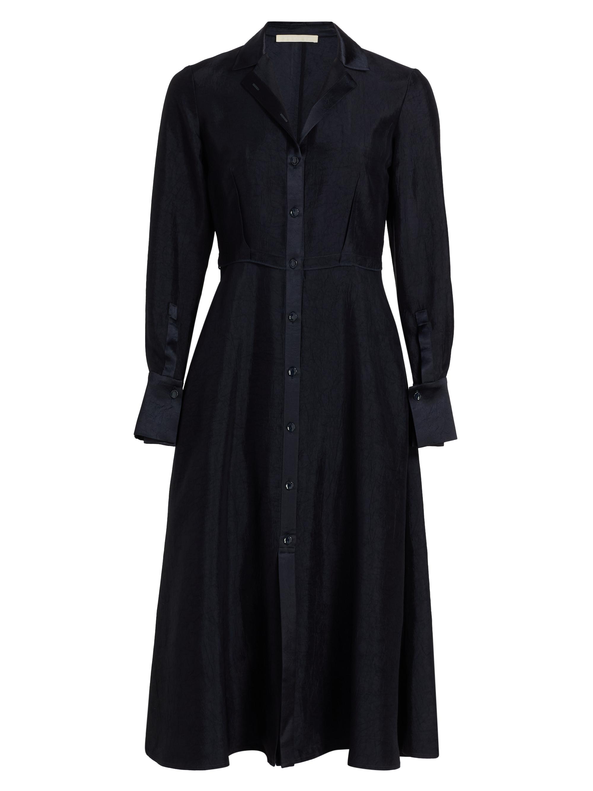 Jason Wu Women's Washed Twill Midi-Shirtdress - Ultra Navy - Women's Clothing