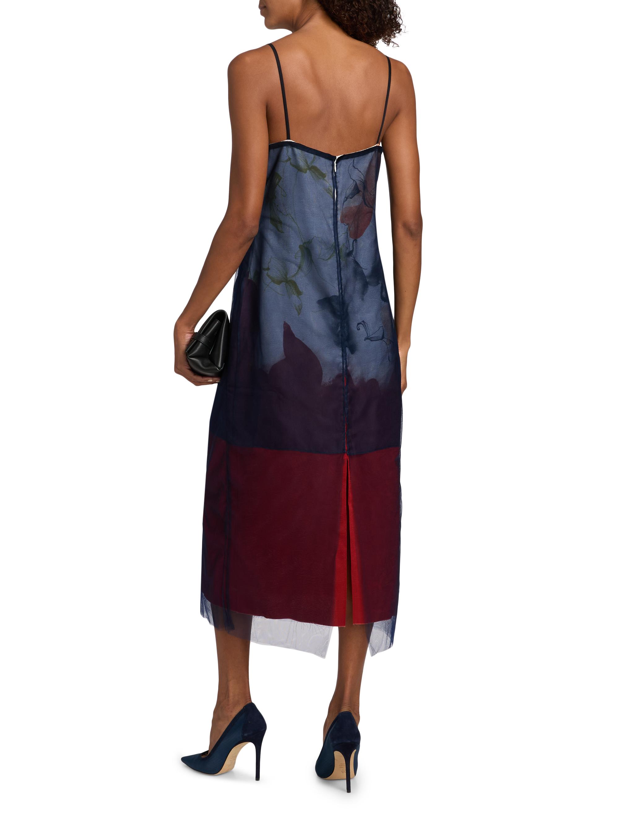 Jason Wu Collection Women's Shadow Floral Collage Slip Midi-Dress - Plaster Umber Multi | Thumbnail 5