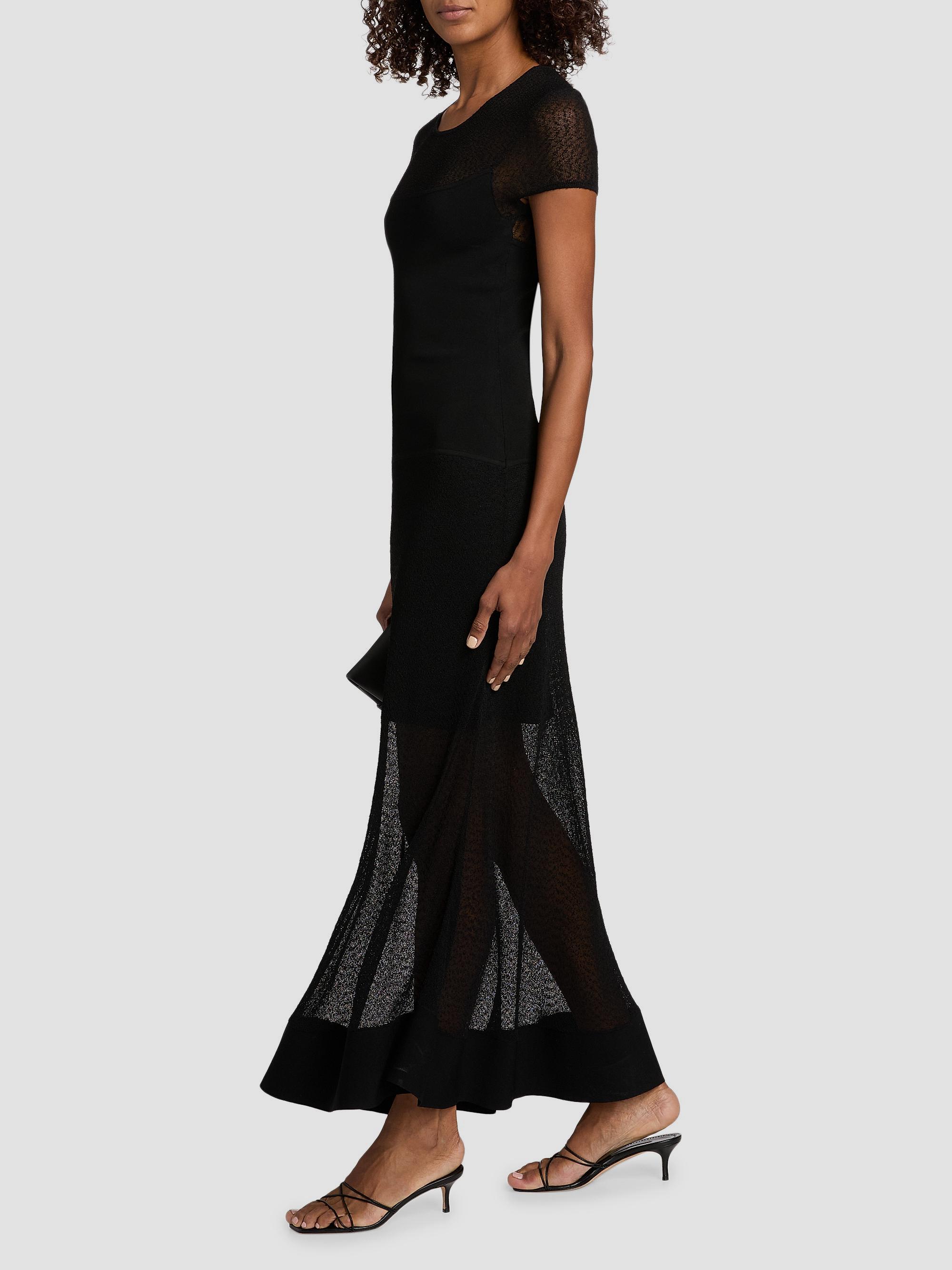 jason wu/ ジェイソン ウー ブラック レースワンピース Jason Wu Collection Sheer Mesh Sheath Maxi Dress | Saks Fifth Avenue