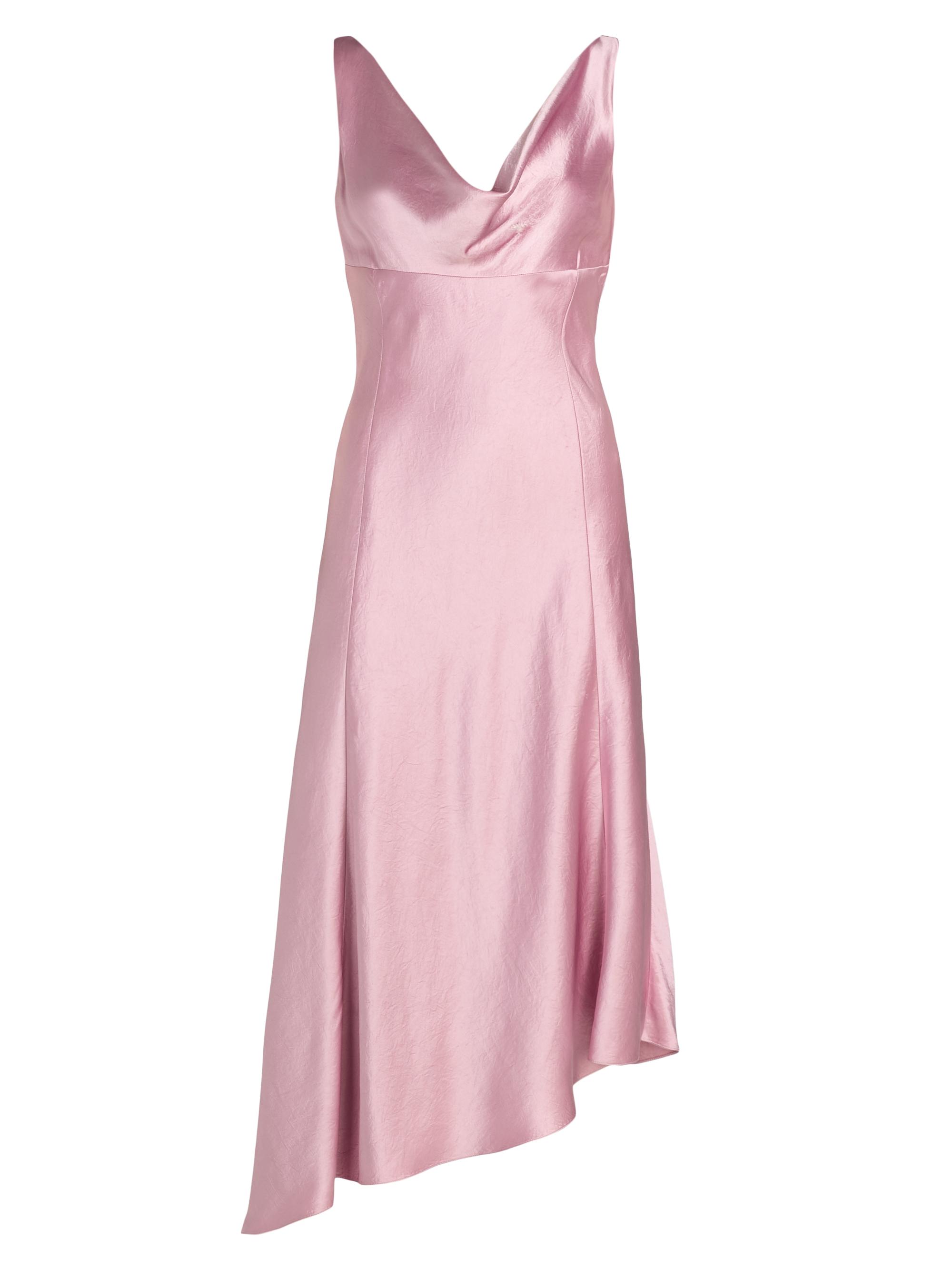 Jason Wu Women's Satin Asymmetric Midi-Dress - Peony
