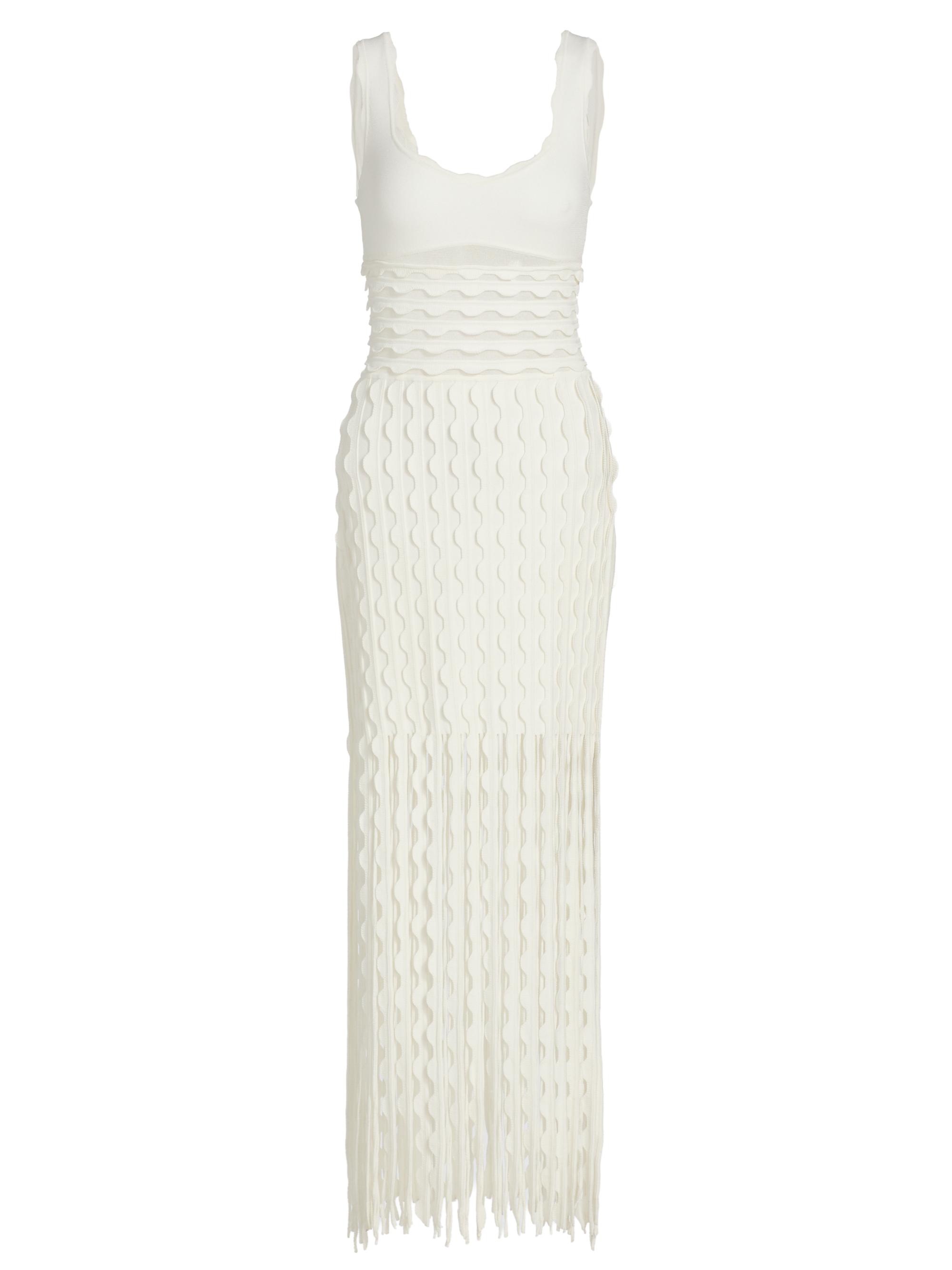 SIMKHAI Women's Brionne Scalloped Knit Midi-Dress -