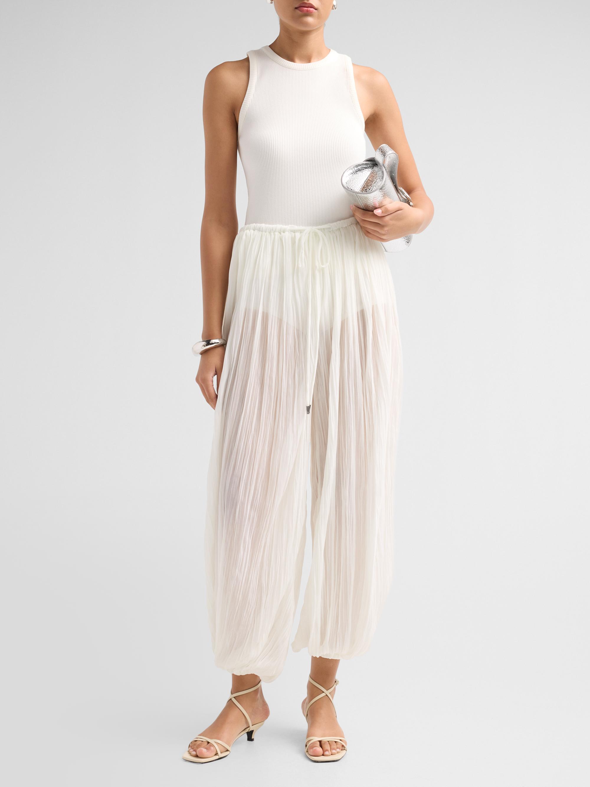 SIMKHAI Afton Crinkle Jersey Balloon Pants | Saks Fifth Avenue
