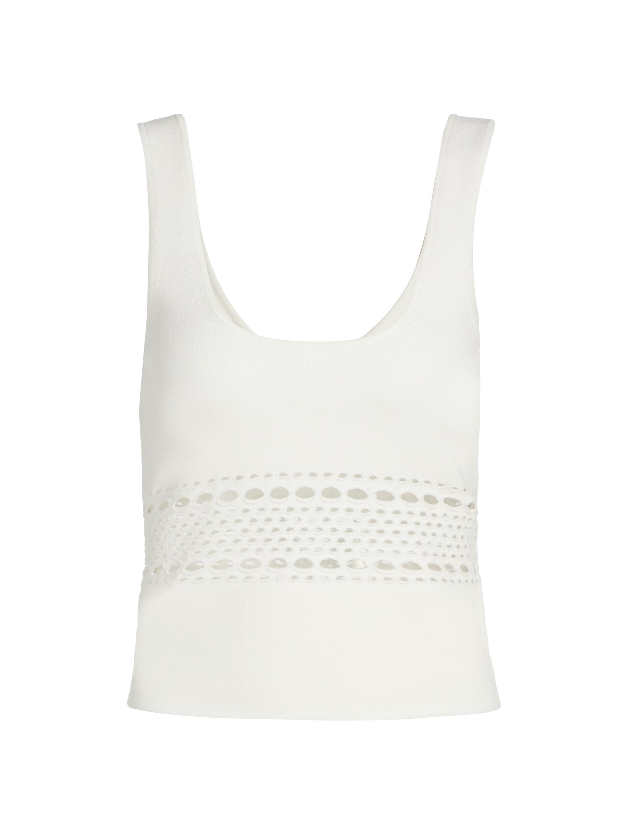SIMKHAI Women's Fitzgerald Open Stitch Knit Tank -