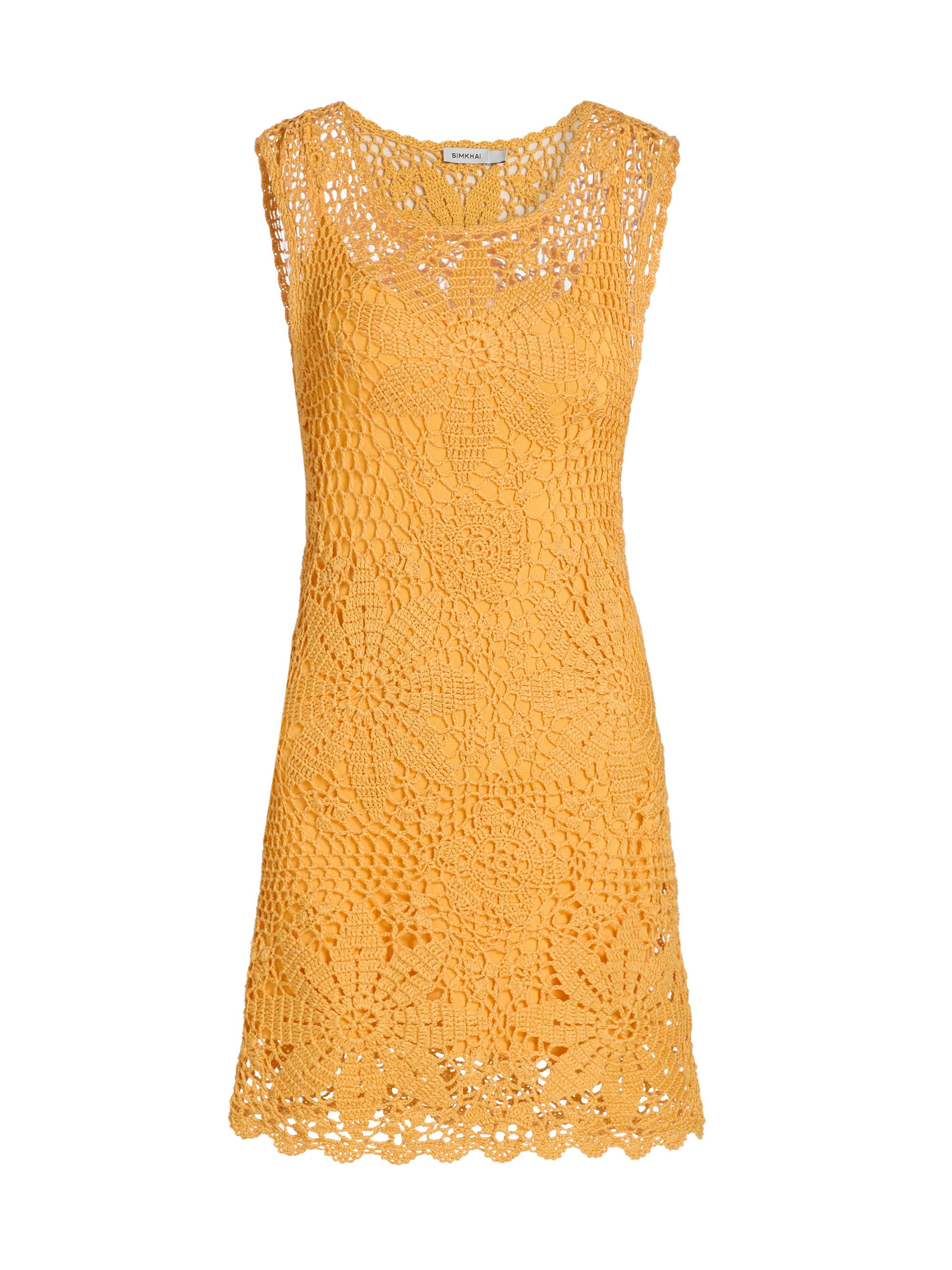 SIMKHAI Women's Fynch Crochet Minidress - Mango