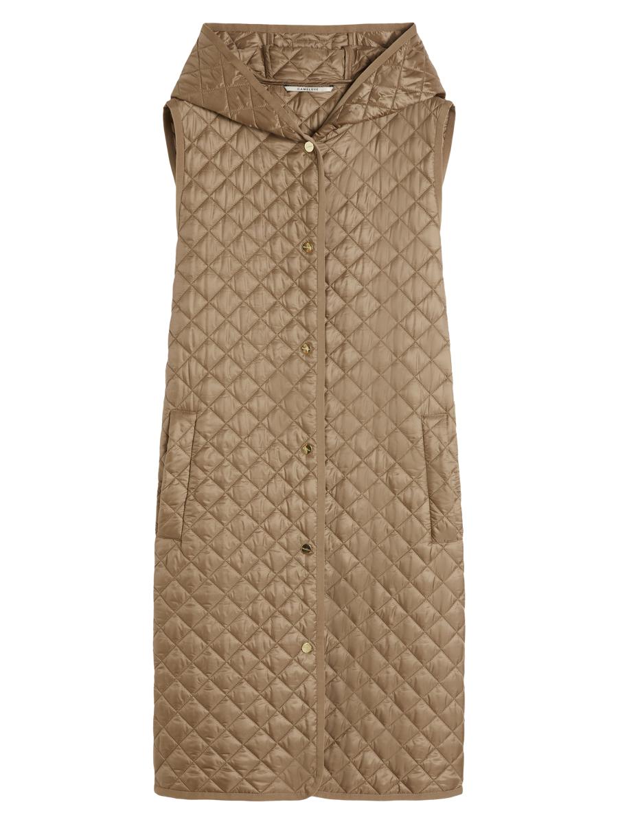Max Mara Long Water Repellent Canvas Padded Gilet | Saks Fifth Avenue