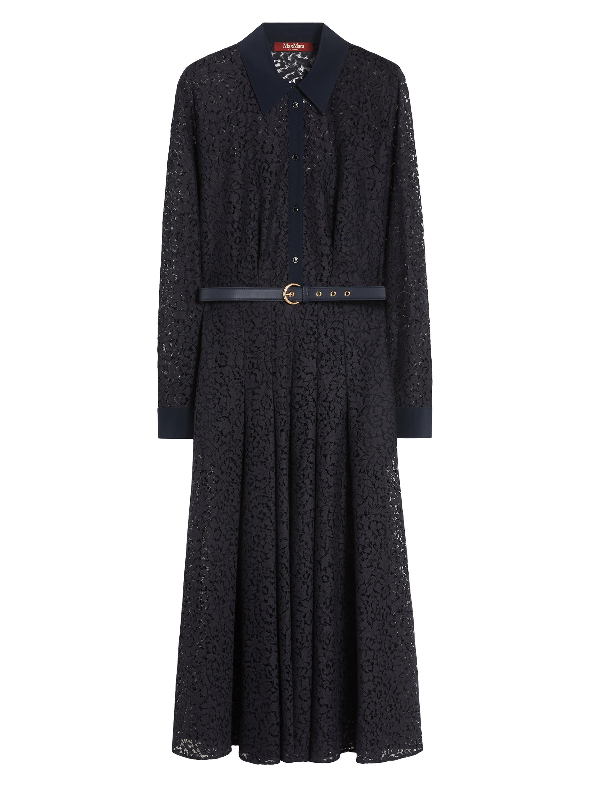 Max Mara Women's Lace Shirt Dress - Navy