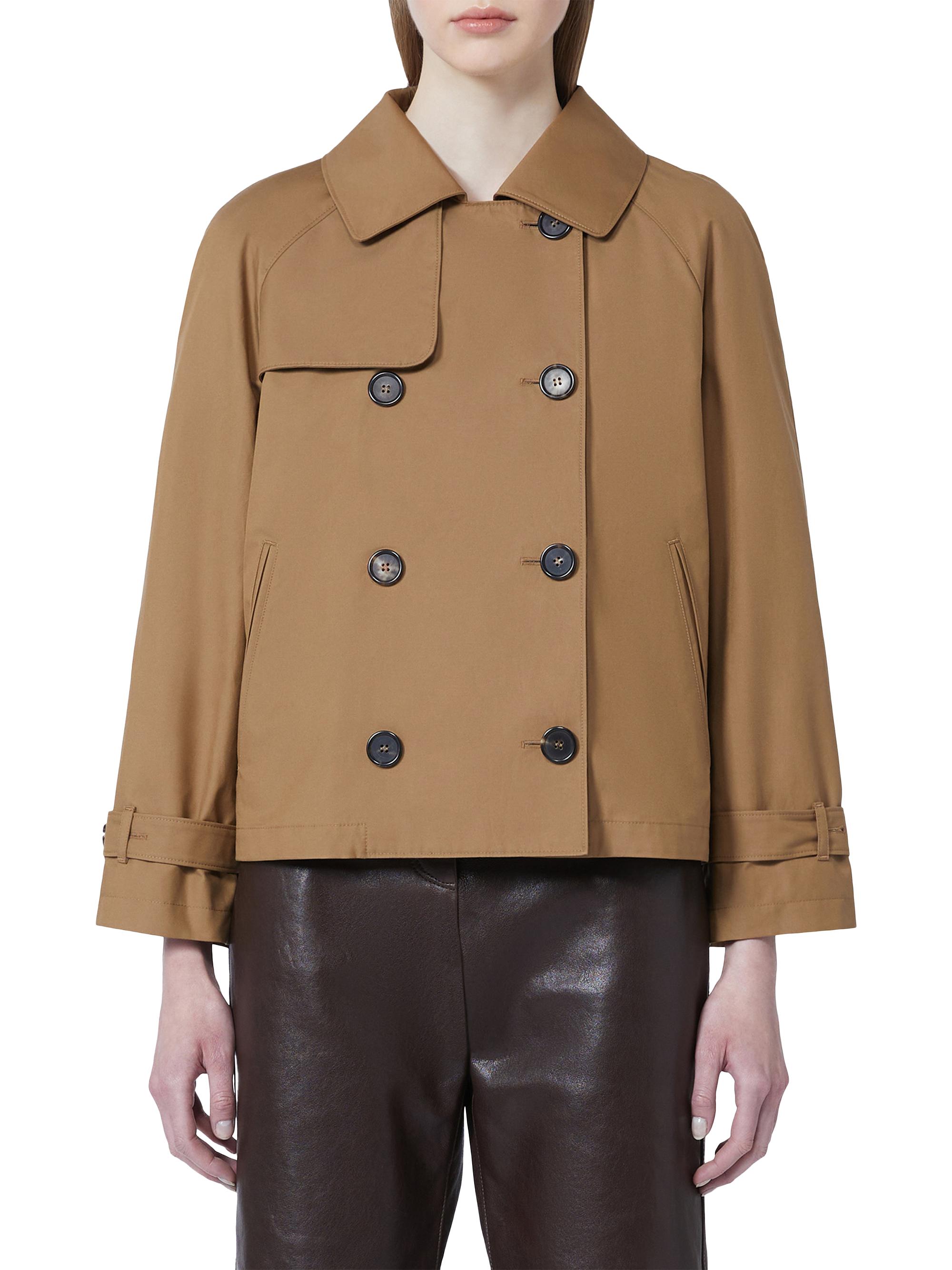 Max Mara Short Water Repellent Twill Trench Coat | Saks Fifth Avenue