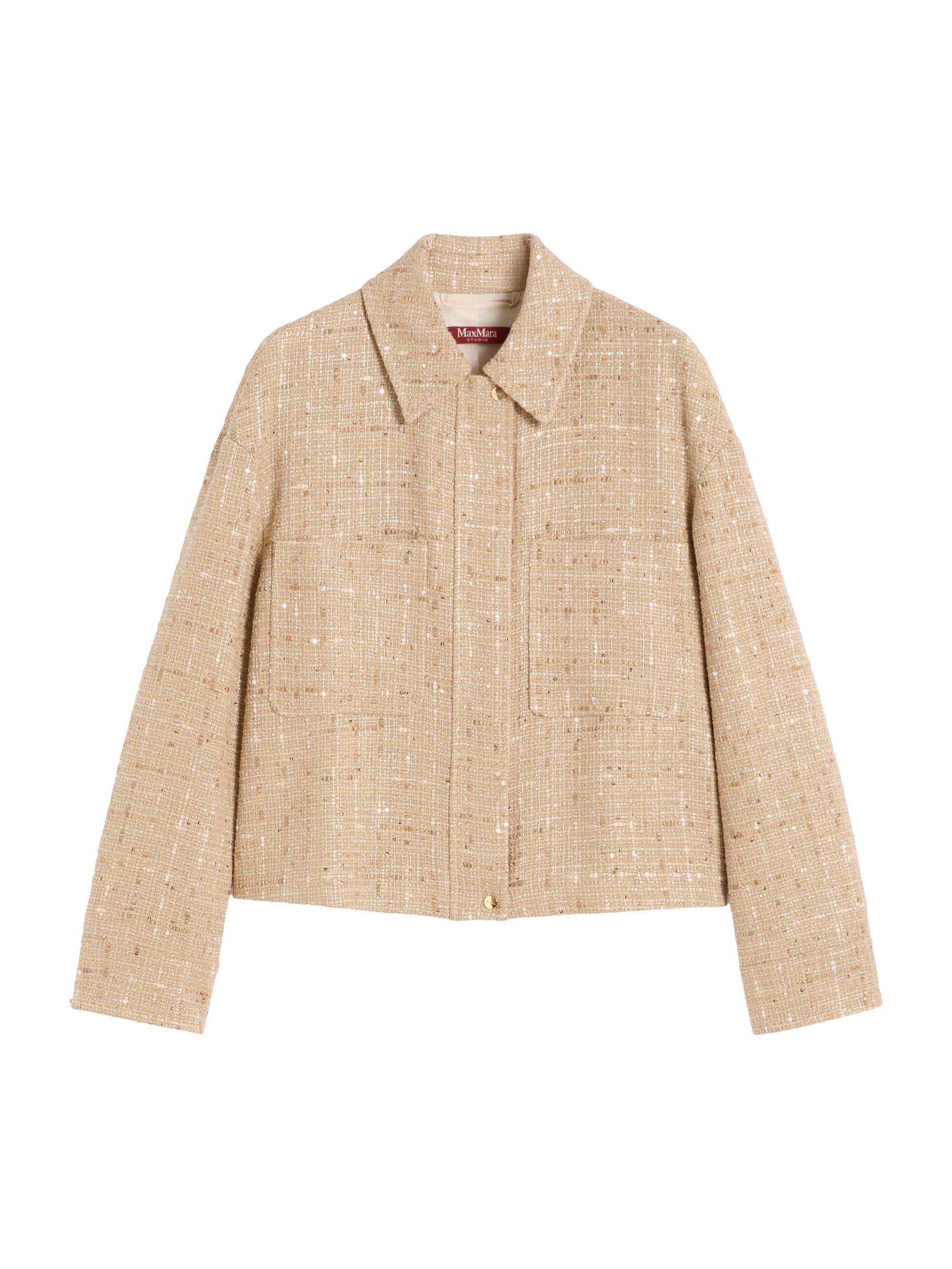 Max Mara Women's Sequinned Cotton Blend Boxy Jacket - Colonial