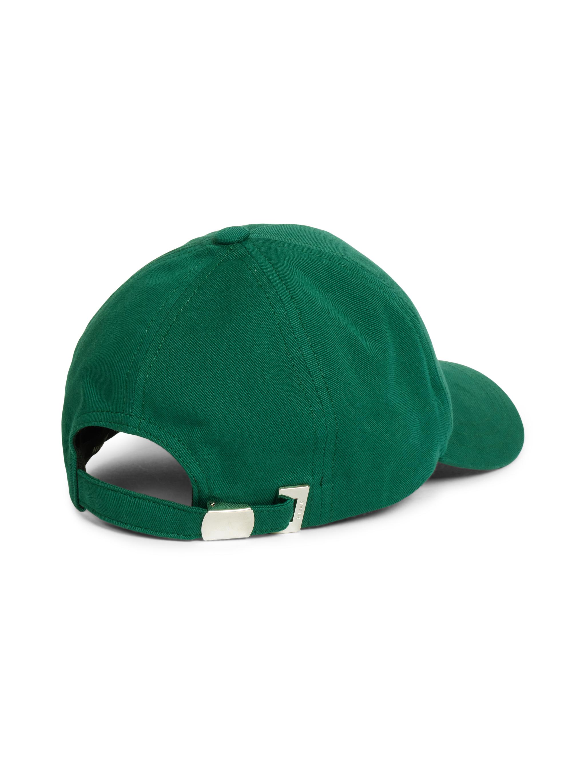 Balmain Men's Vintage Embroidered Cotton Baseball Cap - Green | Thumbnail 2