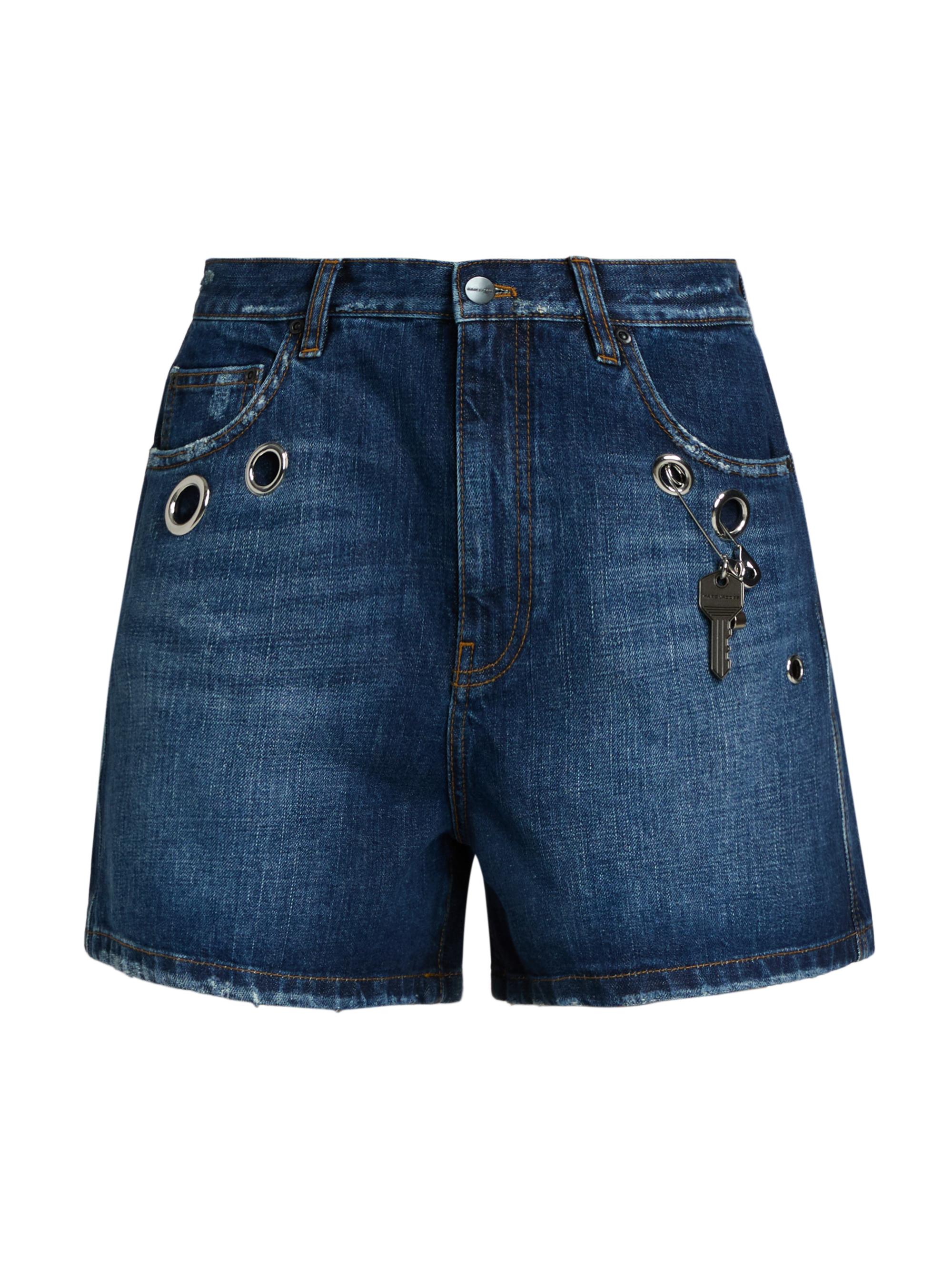 Marc Jacobs Women's Grommet Denim Shorts - Medium Wash Indigo