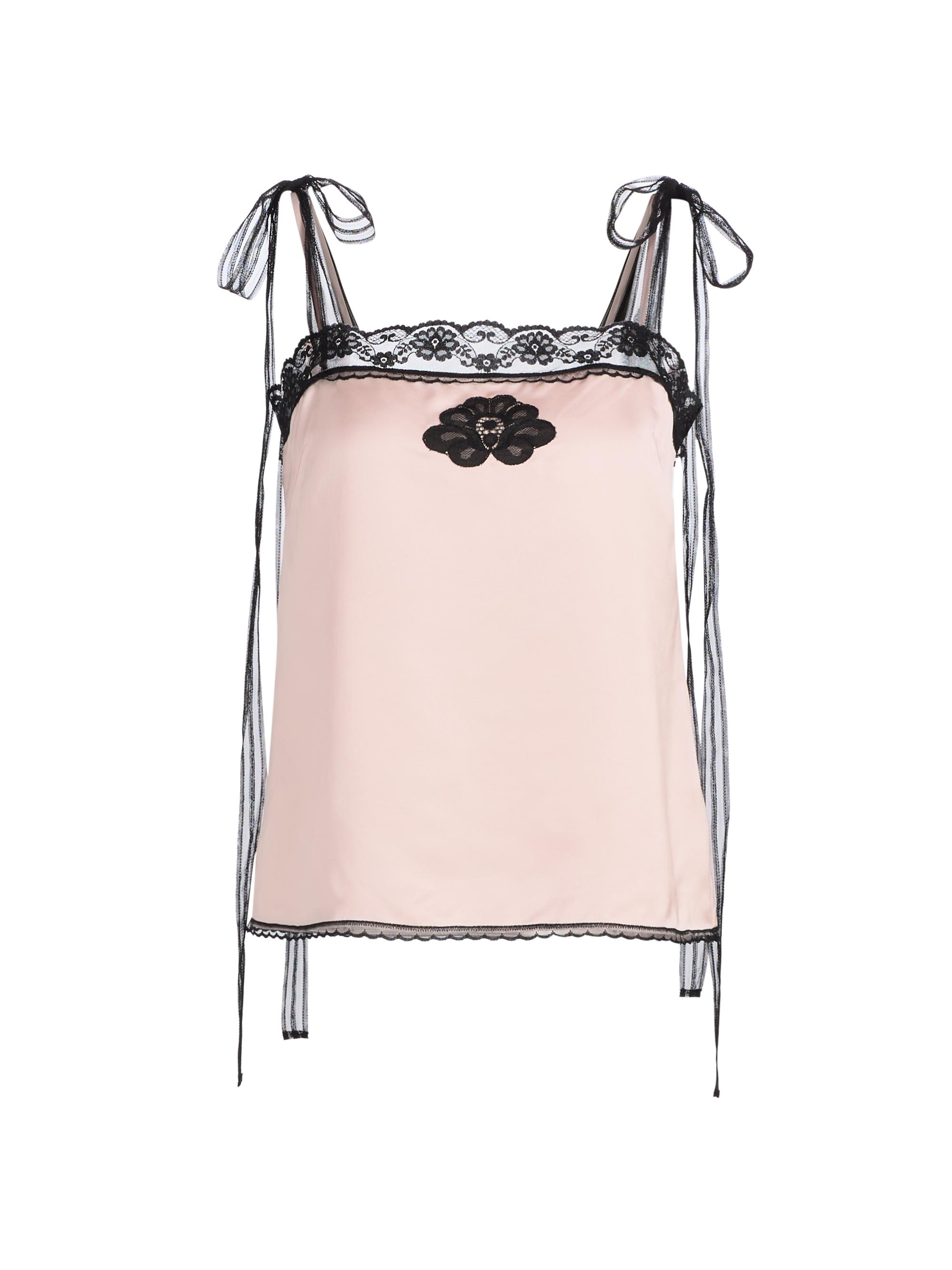 Marc Jacobs Women's Ribbon Strap Satin Top - Blush