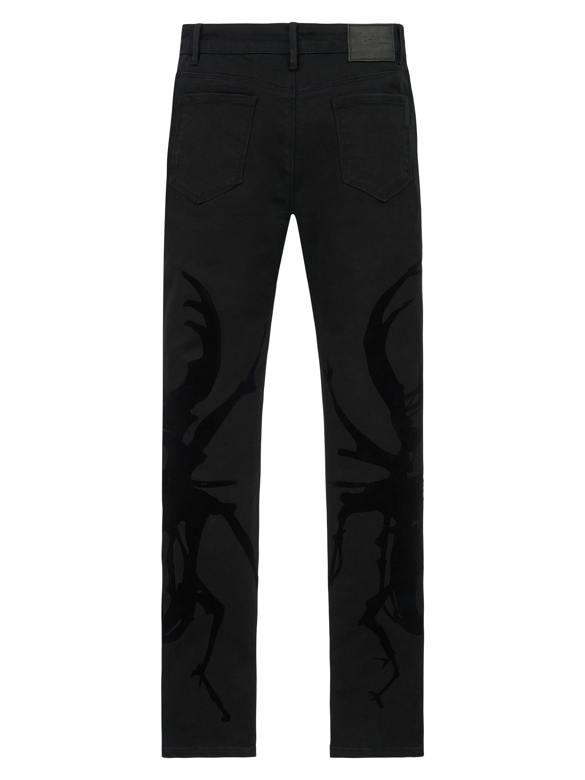 RTA Men's Chaparral Bryant Printed Skinny Jeans - Black Beetle | Thumbnail 2