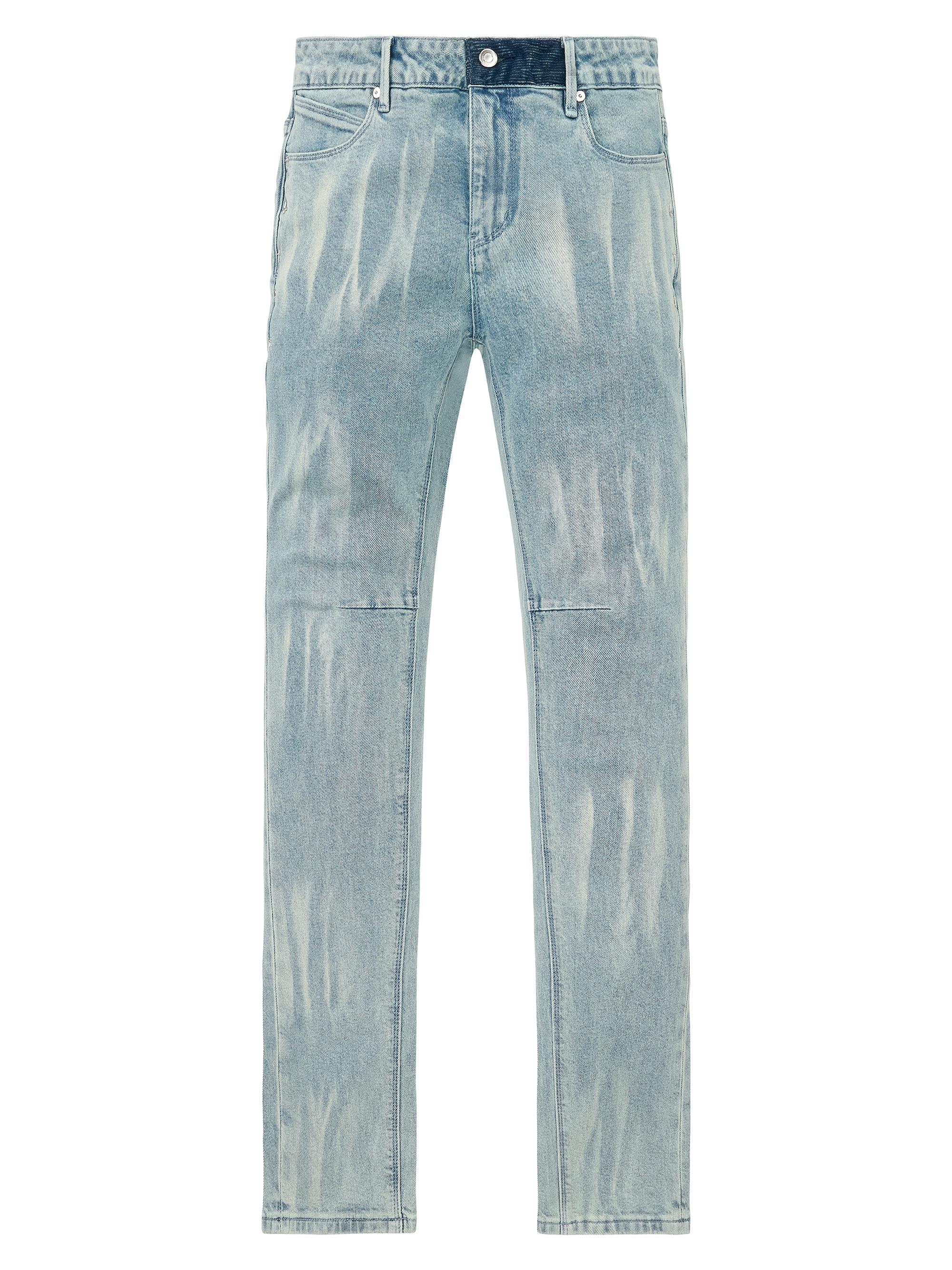 Amiri Mx1 Distressed Denim Mid-Rise Straight-Leg Jeans | Saks