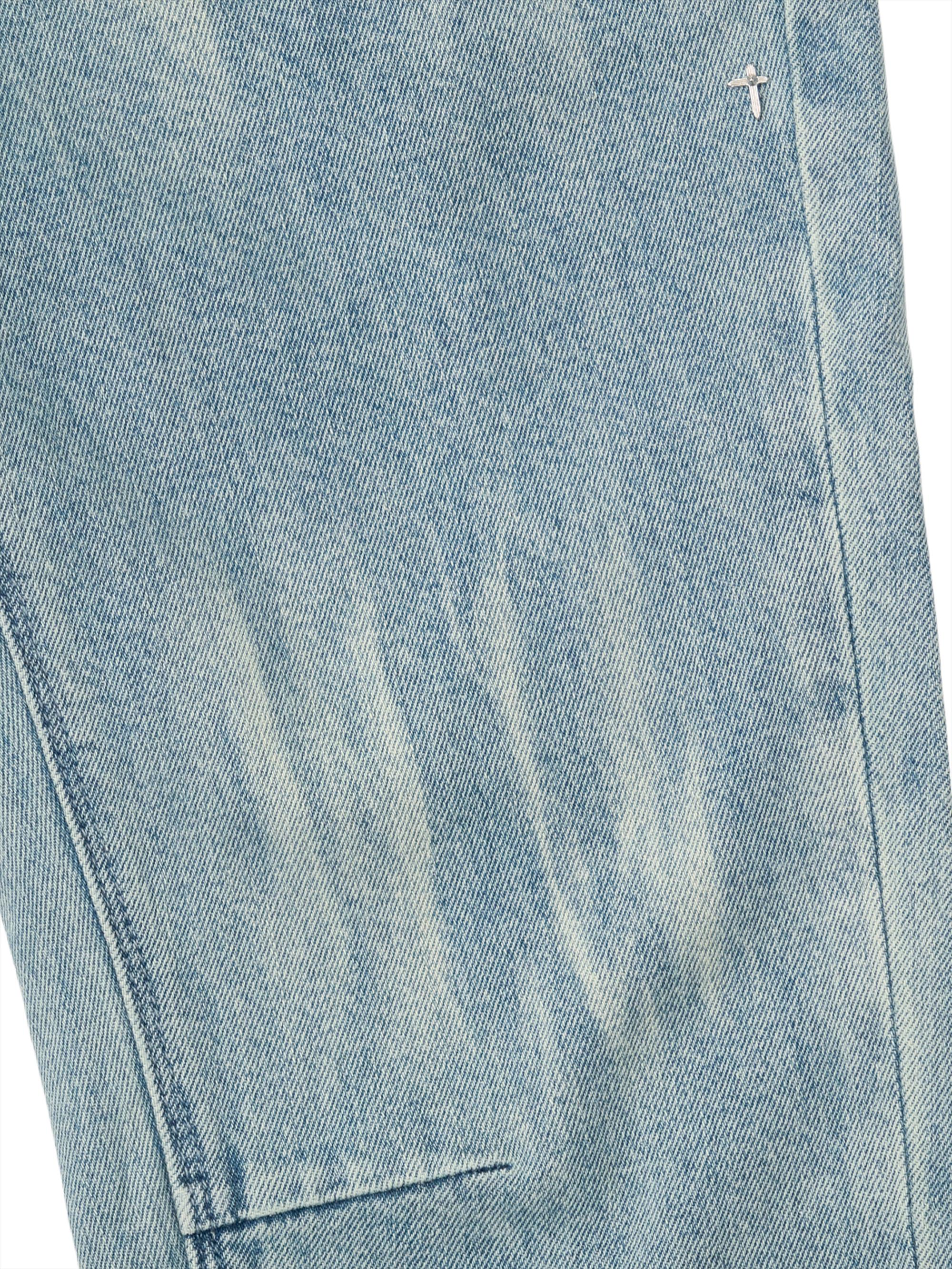 RTA Men's Chaparral Clayton Printed Skinny Jeans - Sky | Thumbnail 3