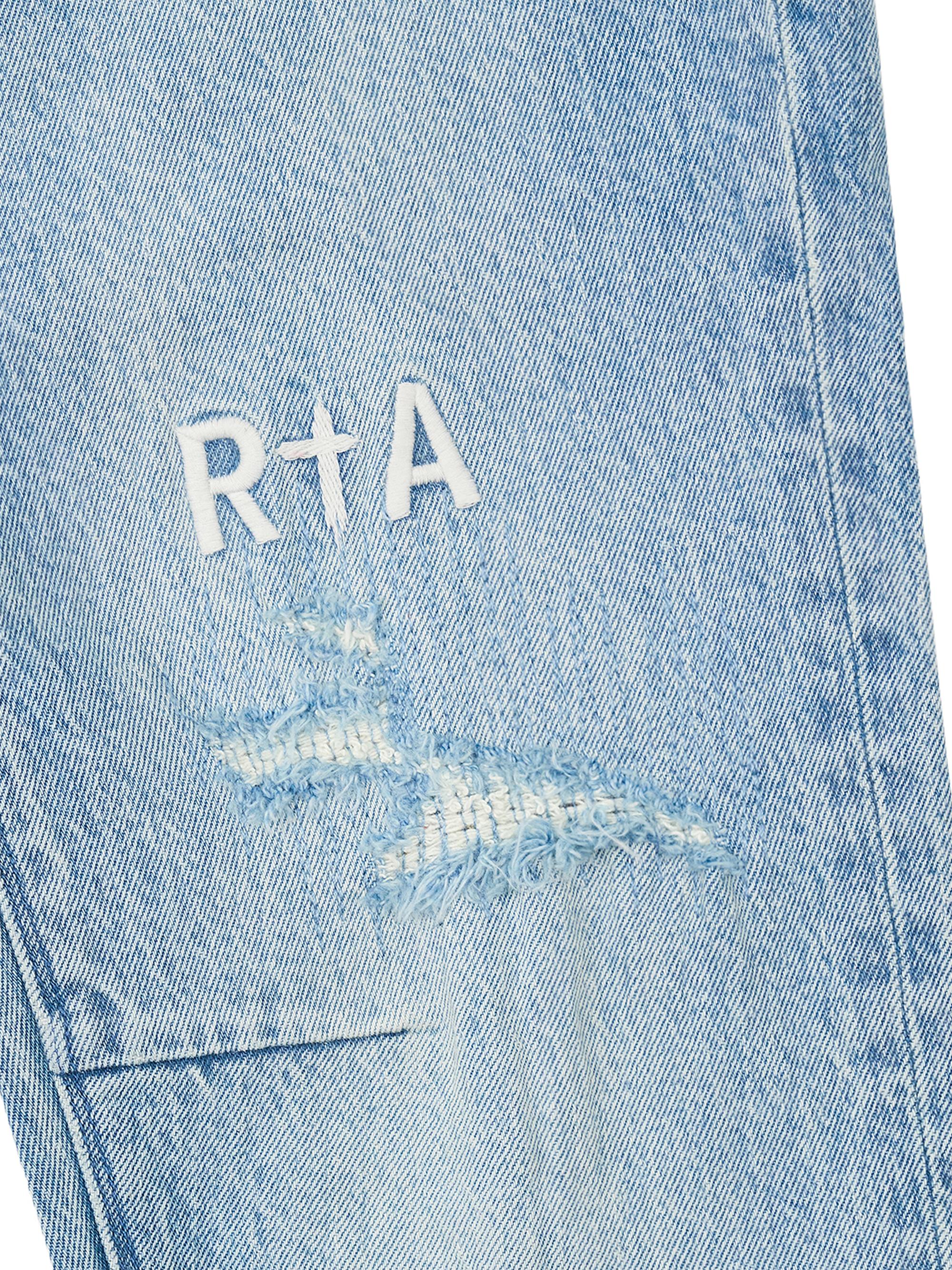 RTA Men's Chaparral Clayton Cotton-Blend Skinny Jeans - Frayed Indigo | Thumbnail 3