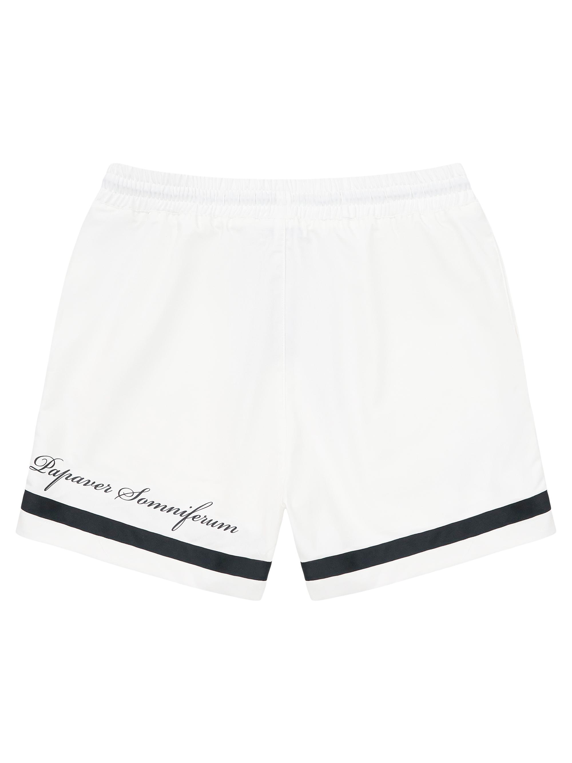 RTA Men's Chaparral Clyde Drawstring Cotton Shorts - White Poppy | Thumbnail 2