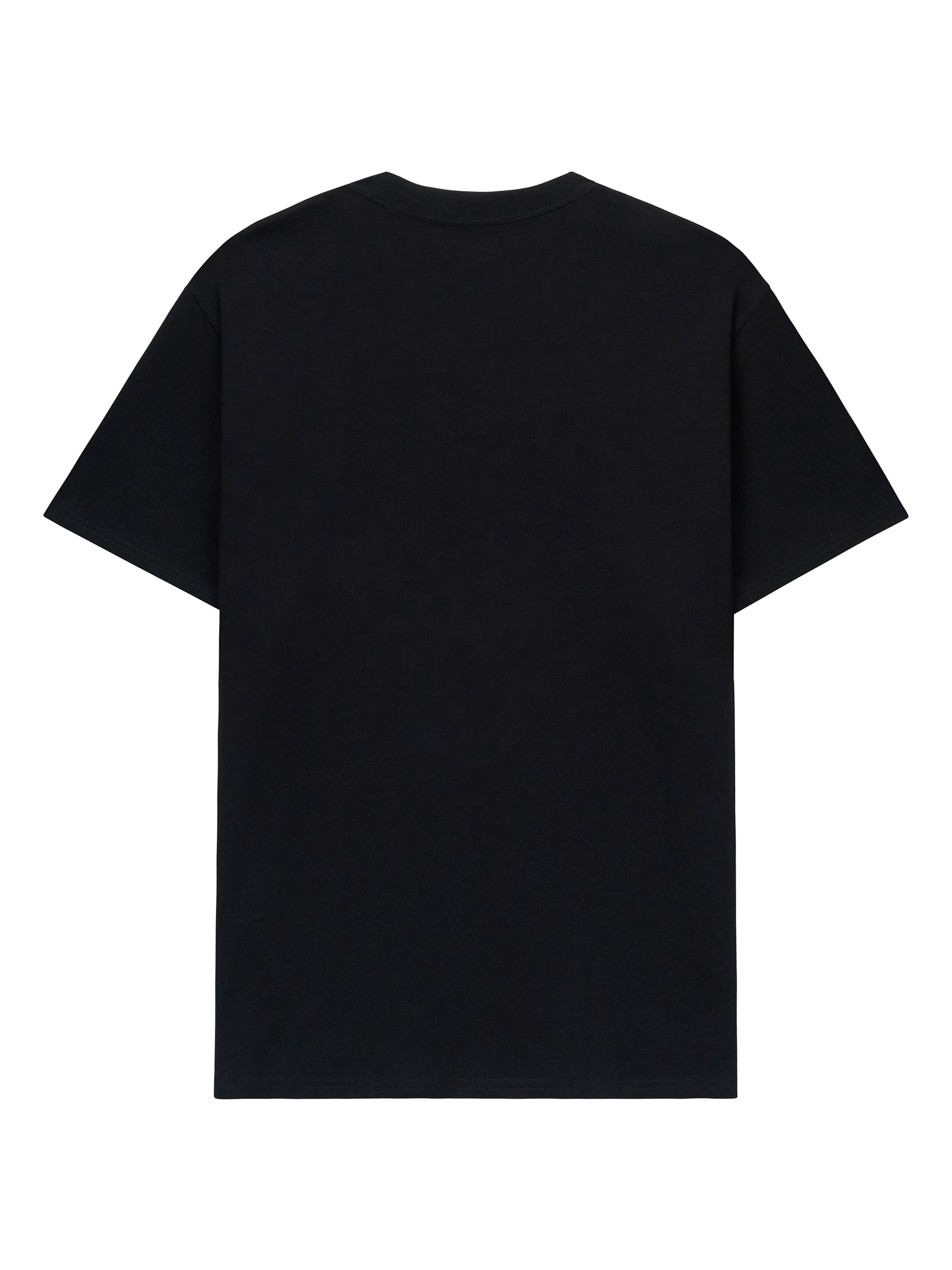 RTA Men's Chaparral Colin Oversized Cotton Crewneck T-Shirt - Black Mixed Logo | Thumbnail 2