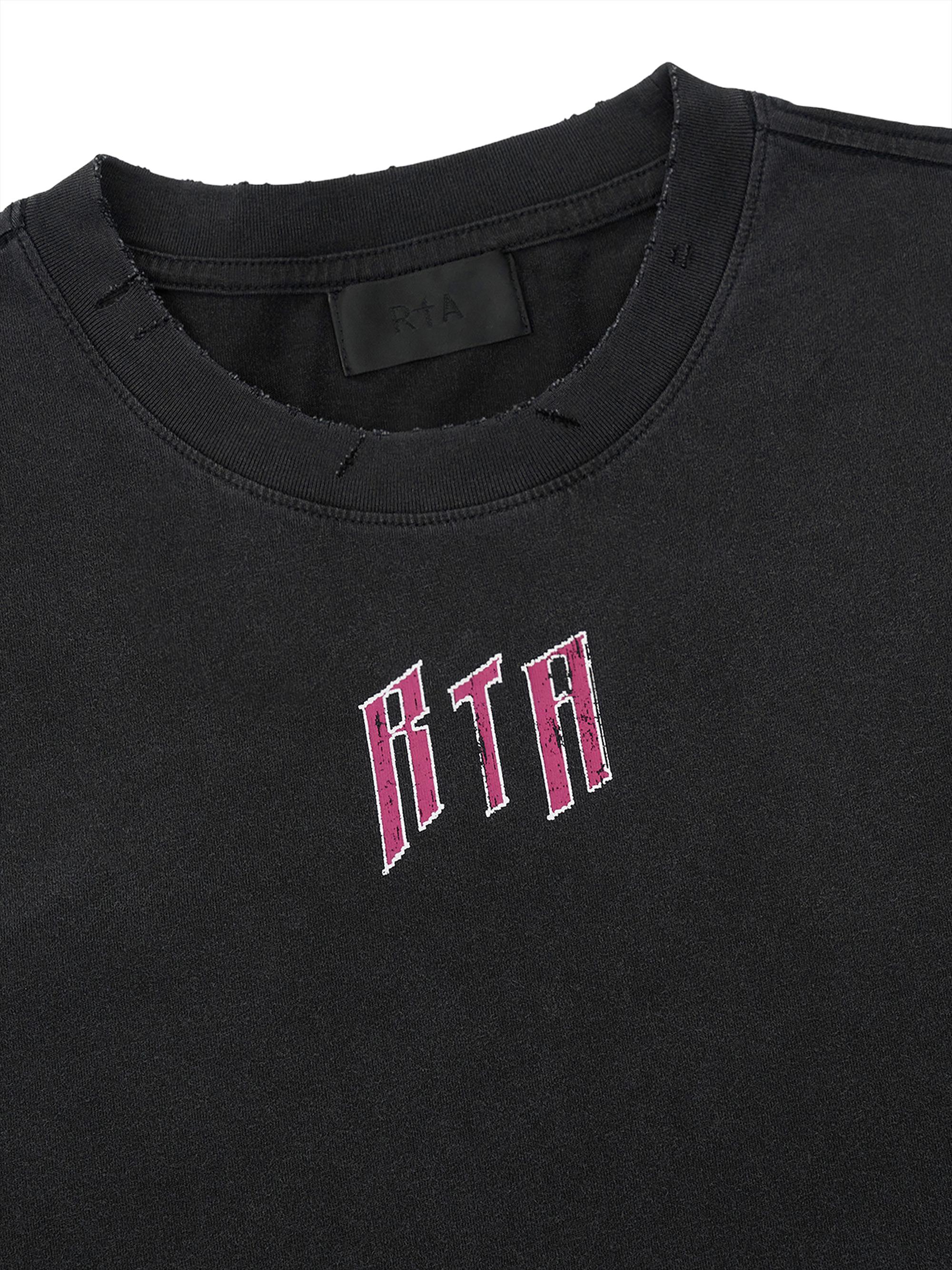 RTA Men's Chaparral Marceau Printed Oversized T-Shirt - Black Scenery | Thumbnail 3